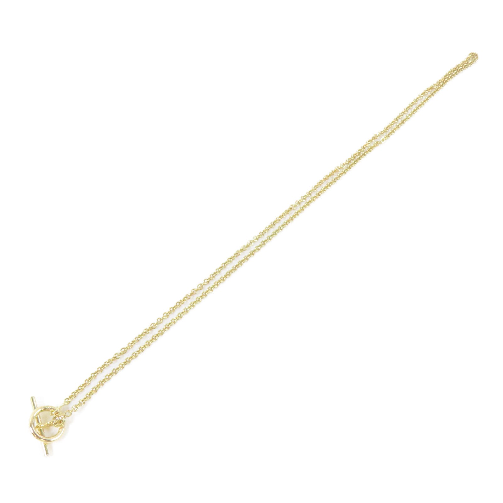 HERMES 18K黃金Necklace項鍊#35cm