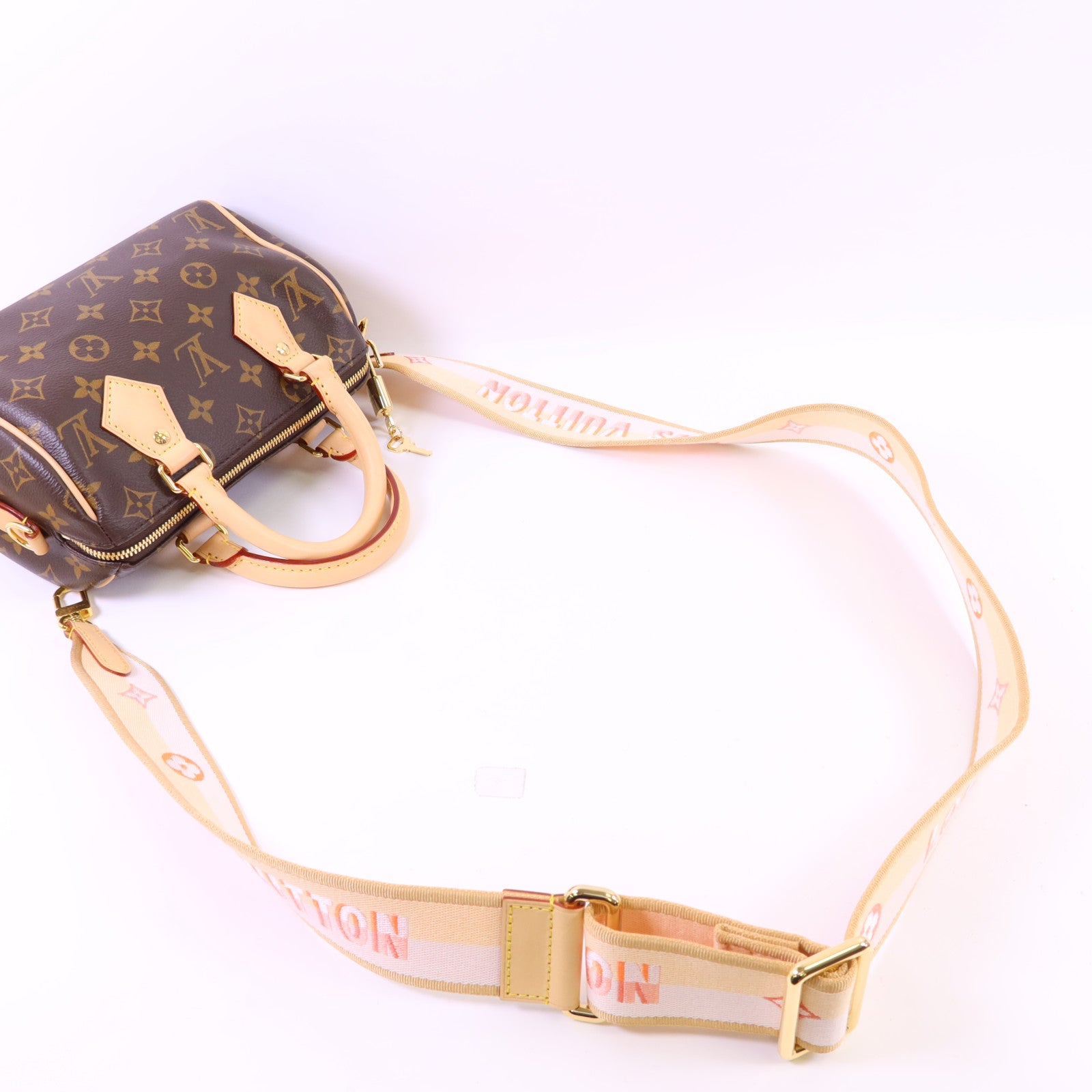 LOUIS VUITTON Monogram Speedy Bandouliere 20金扣手挽肩背兩用袋