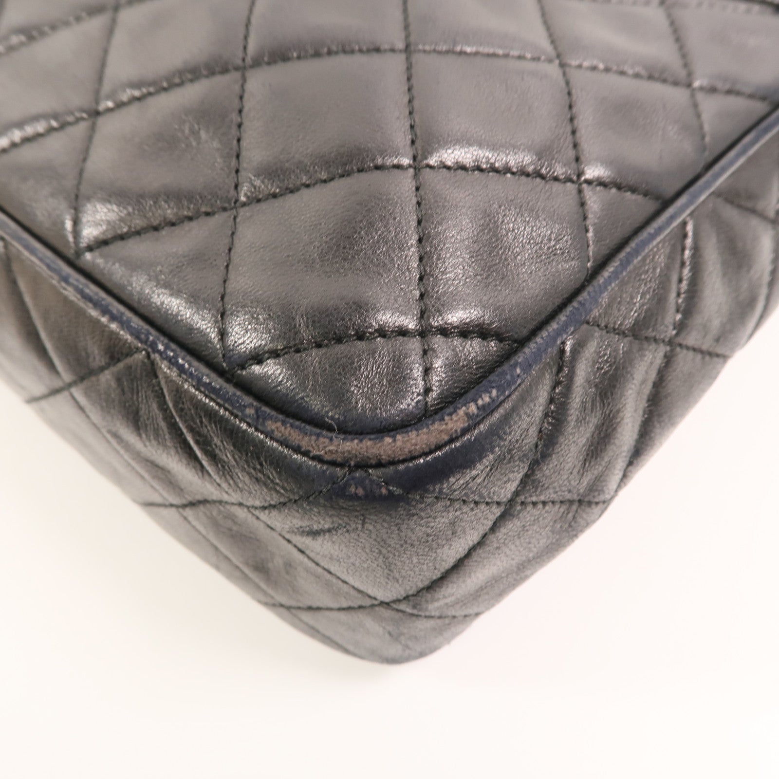 CHANEL 羊皮皮革Vintage鏈帶肩背袋