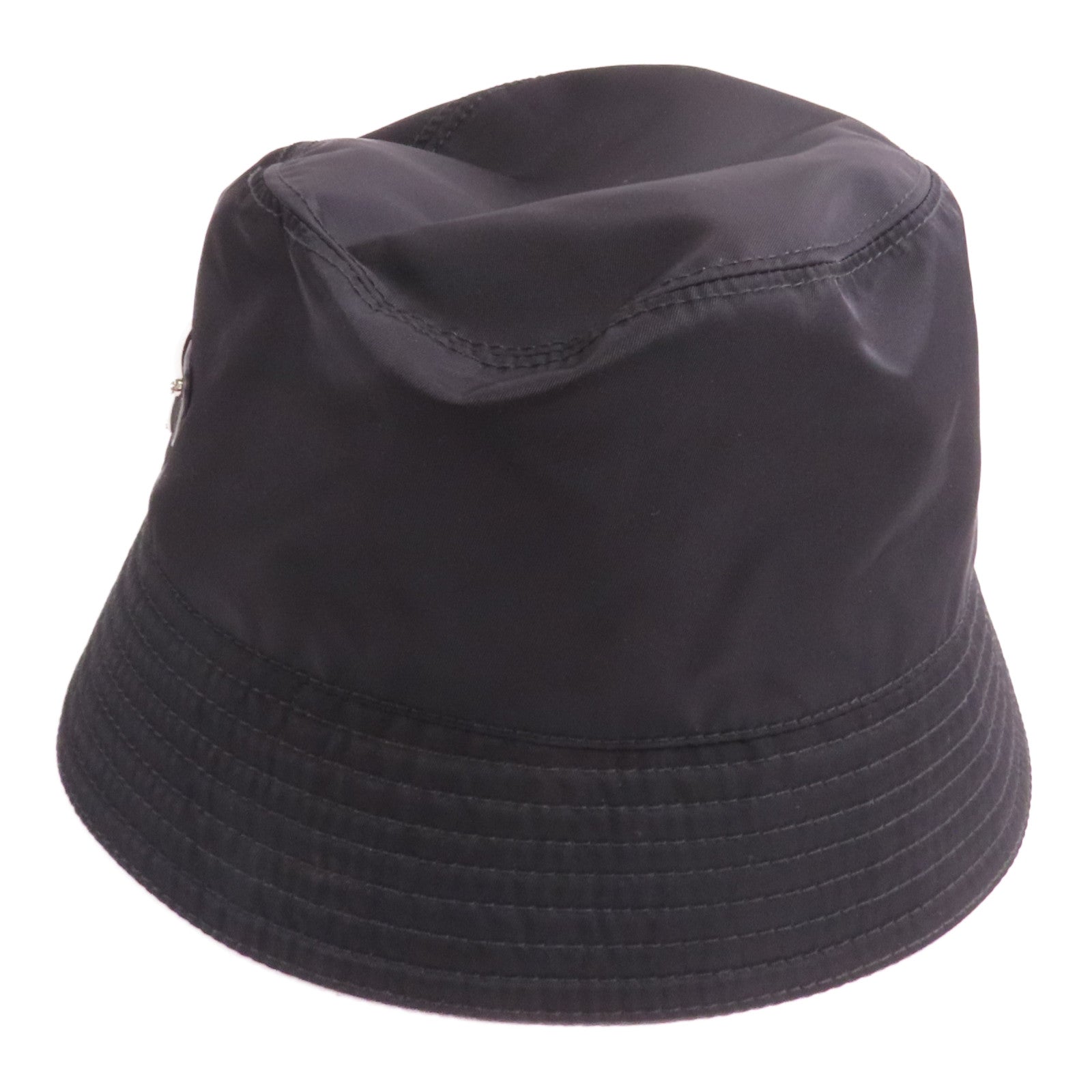PRADA 尼龍Hat銀扣帽子S size