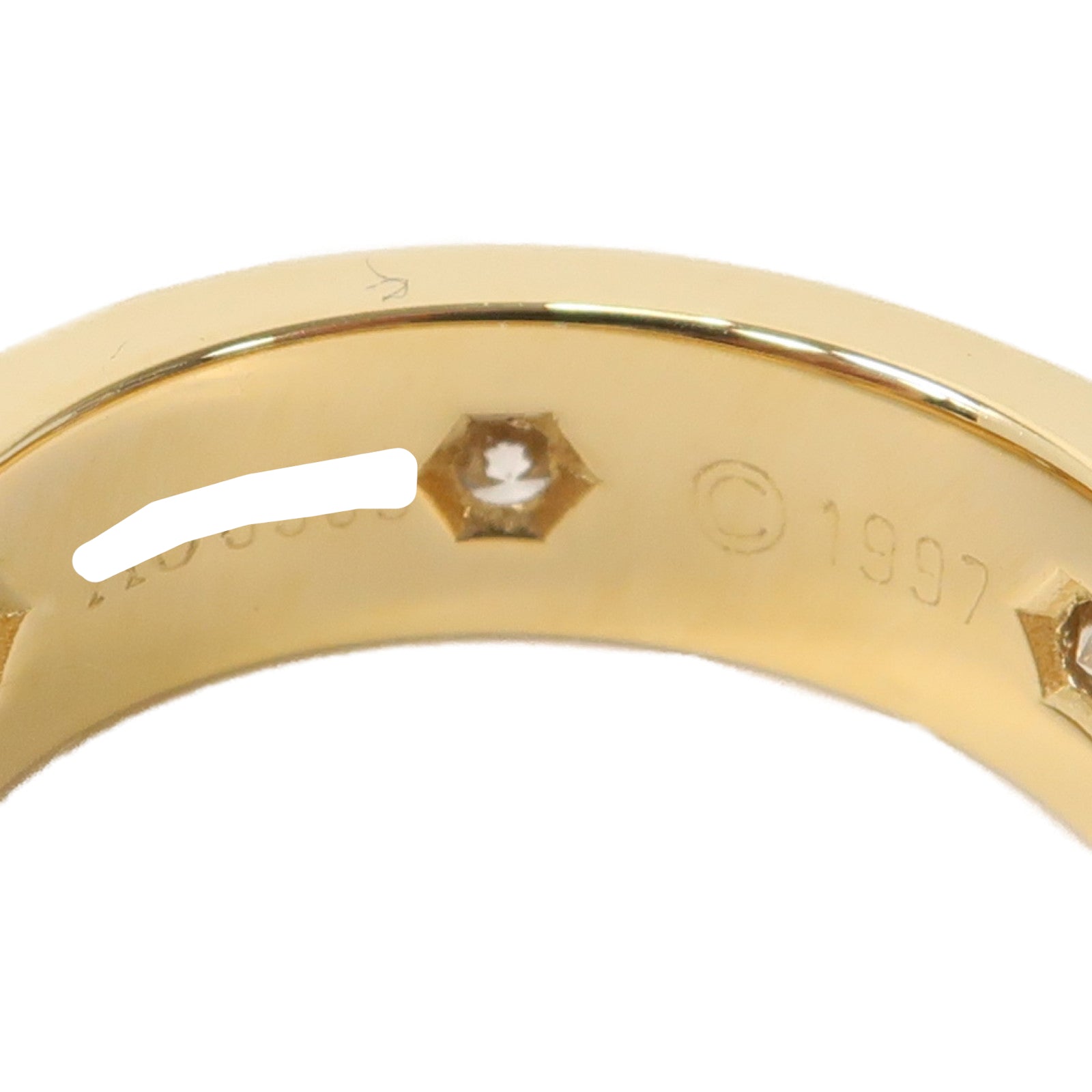 CARTIER 【激減優惠】18K黃金Love Diamond Ring鑽石戒指Cartier#51/US#5.75