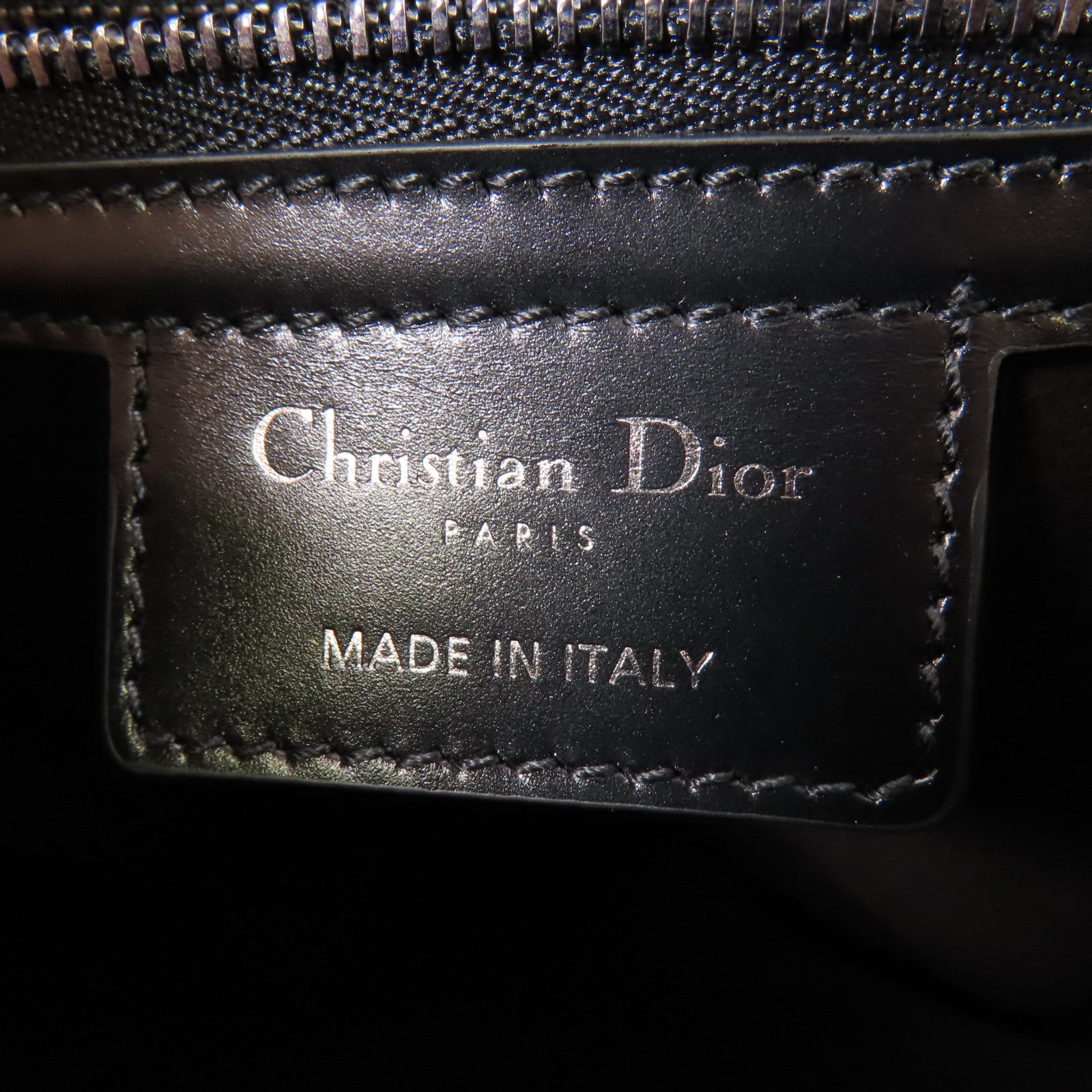 Dior 皮革Dior Camp Bag手挽肩背兩用袋黑色