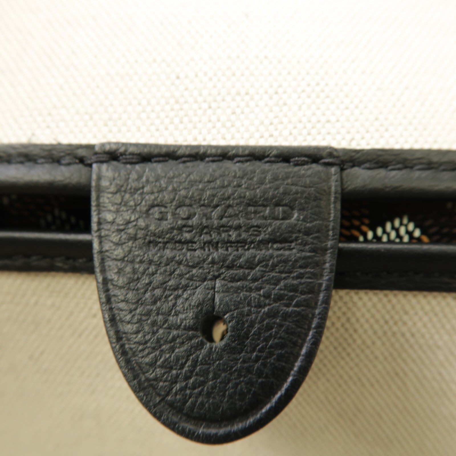 GOYARD 塗層帆布Artois銀扣手挽袋黑色