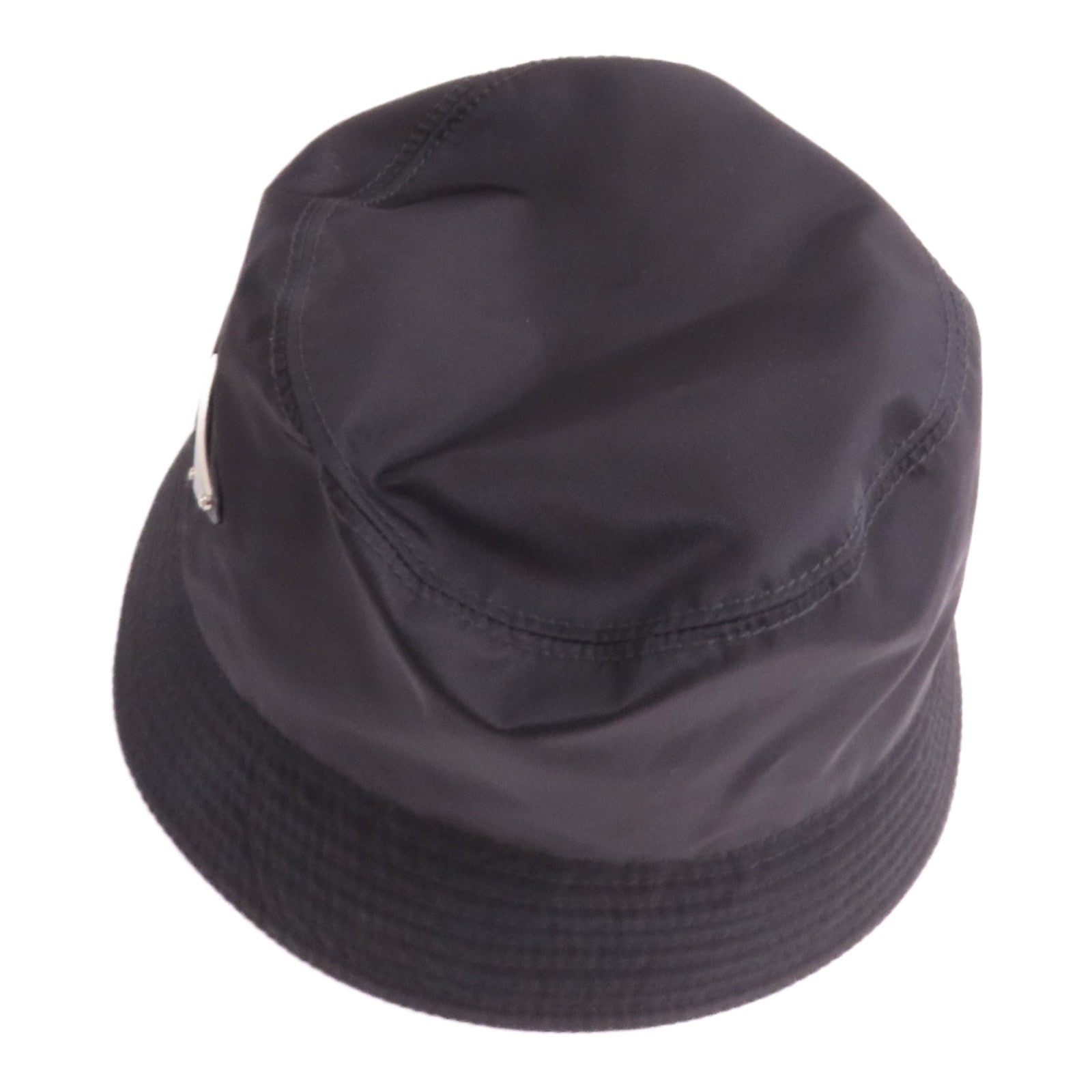 PRADA 尼龍Hat銀扣帽子S size