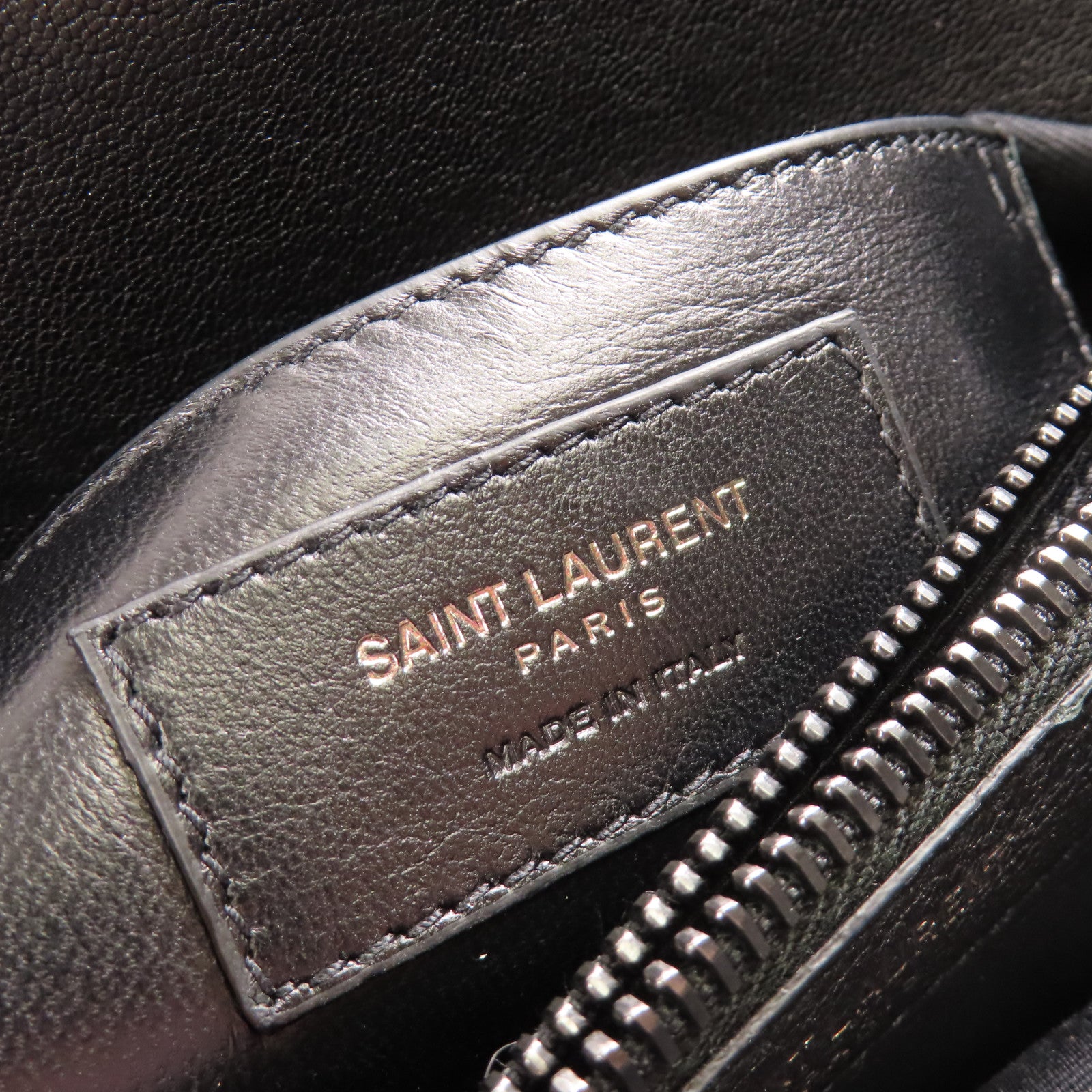 SAINT LAURENT 牛皮皮革College 2 Way Bag鏈帶手挽肩背兩用袋