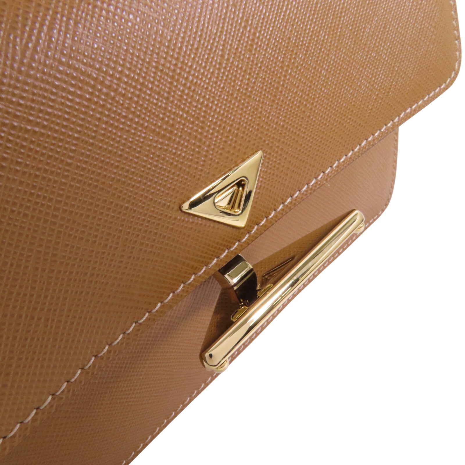 PRADA Saffiano皮革Mini Saffiano金扣肩背袋