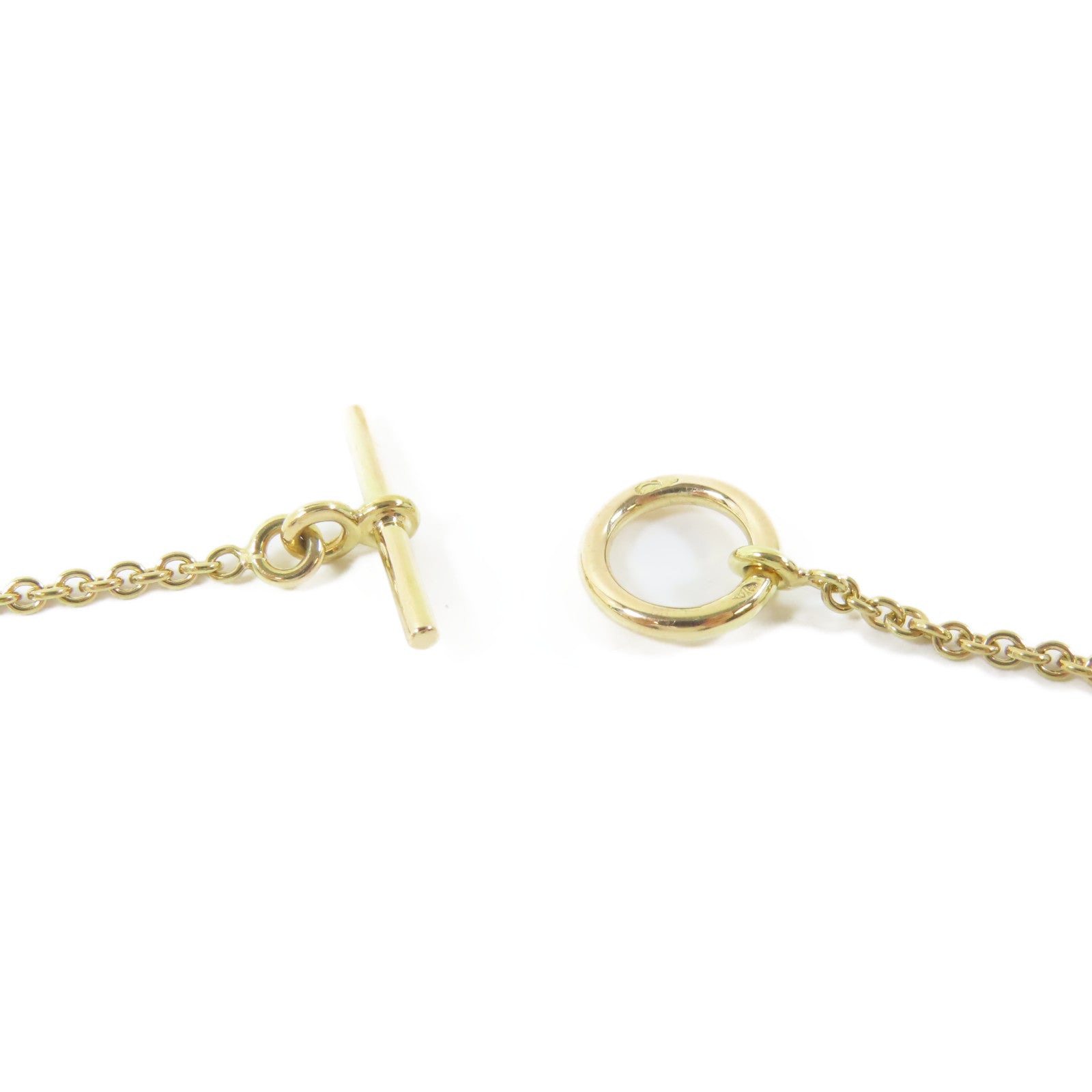 HERMES 18K黃金Necklace項鍊#35cm