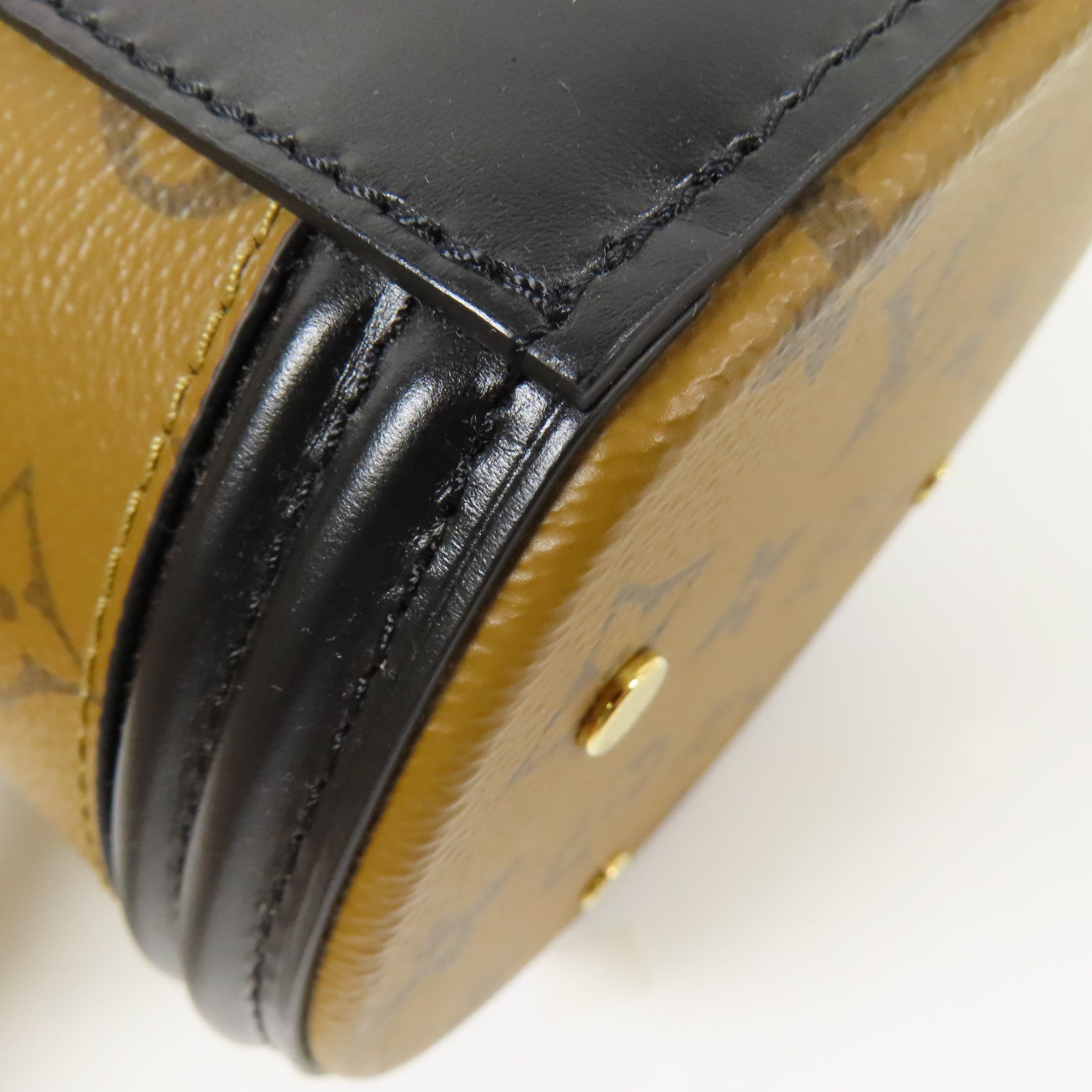 LOUIS VUITTON LV GHW Cannes 2 Way Shoulder Bag M43986 Monogram Reverse Brown