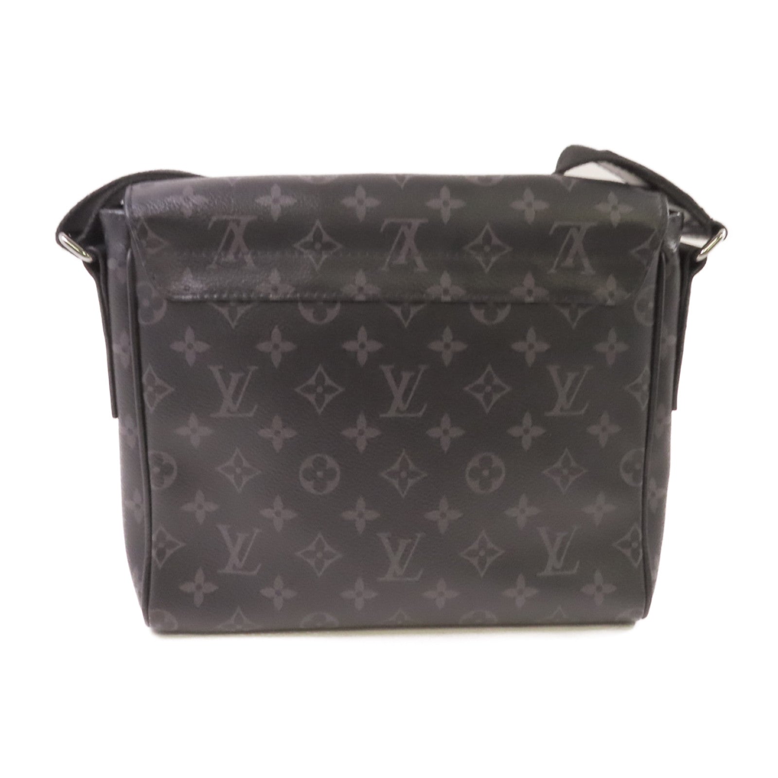 LOUIS VUITTON 【激減優惠】Monogram Eclipse District PM Shoulder Bag銀扣肩背袋黑色