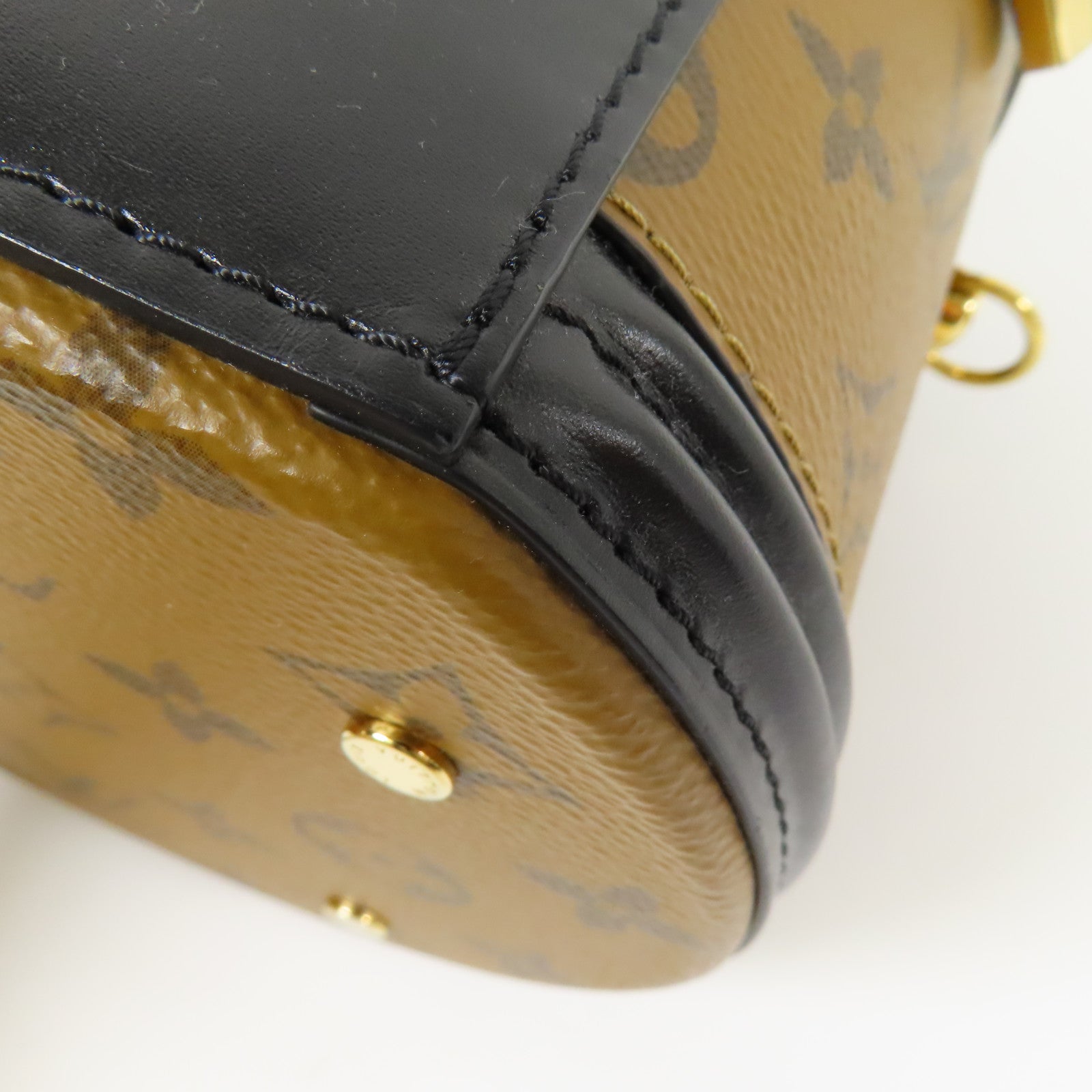 LOUIS VUITTON LV GHW Cannes 2 Way Shoulder Bag M43986 Monogram Reverse Brown