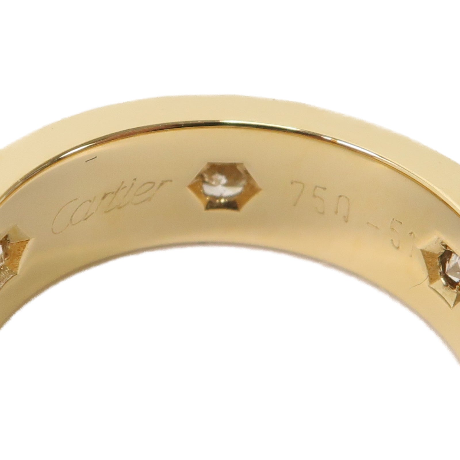 CARTIER 【激減優惠】18K黃金Love Diamond Ring鑽石戒指Cartier#51/US#5.75