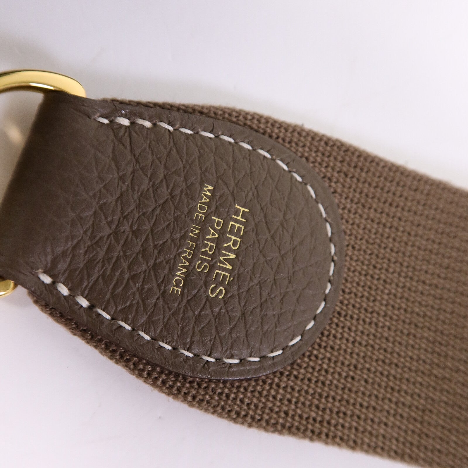 HERMES Clemence皮革Evelyne PM肩背袋Etoupe