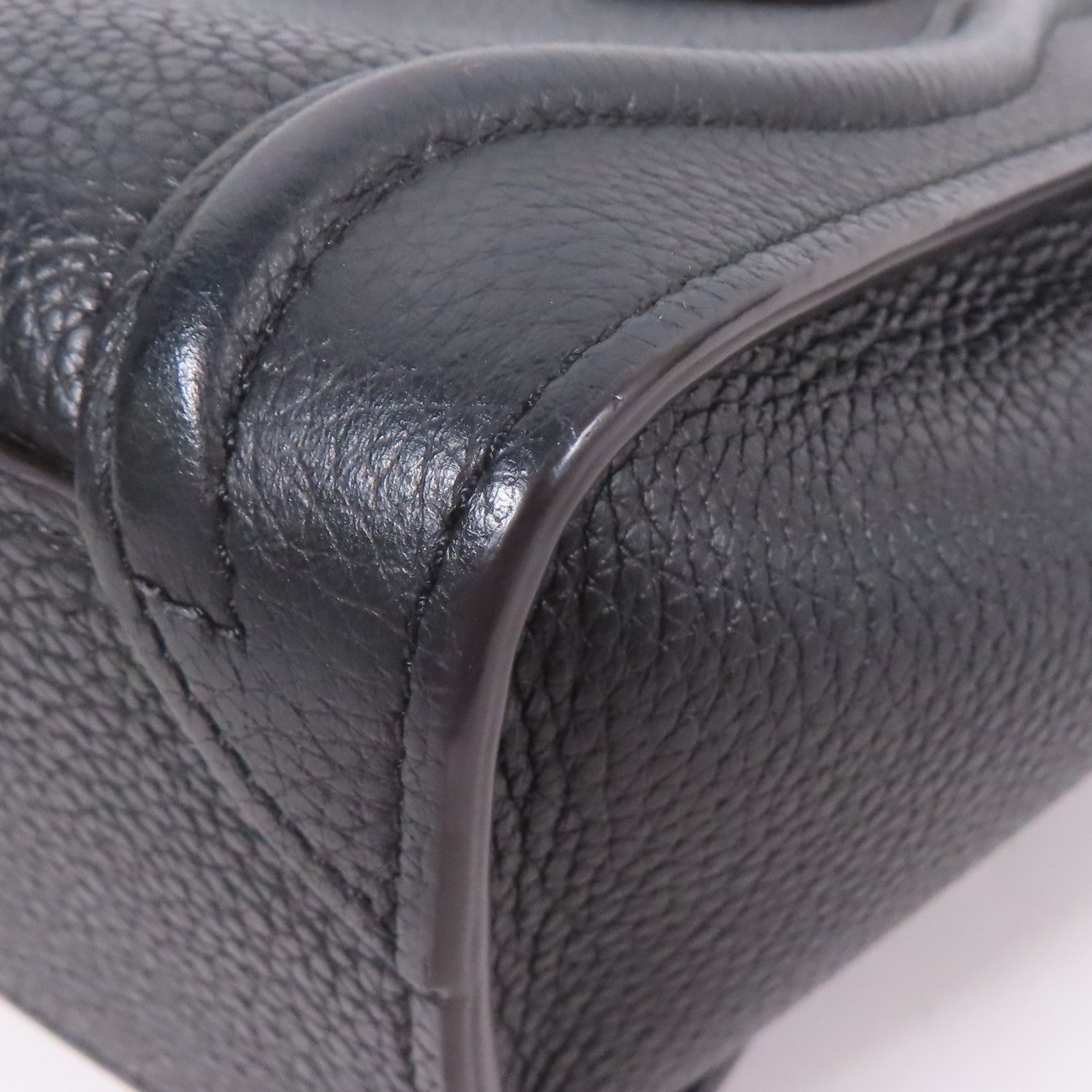 CELINE 牛皮皮革Nano Luggage銀扣手挽肩背兩用袋