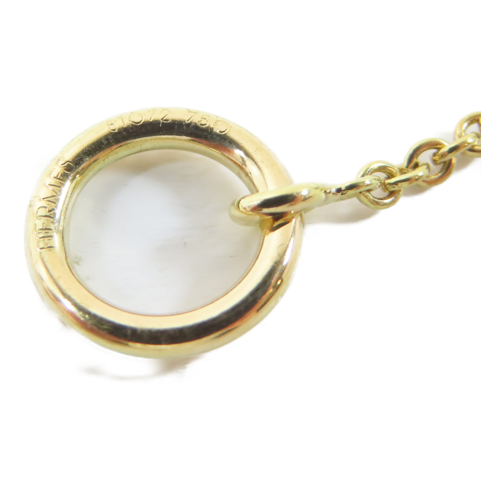 HERMES 18K黃金Necklace項鍊#35cm