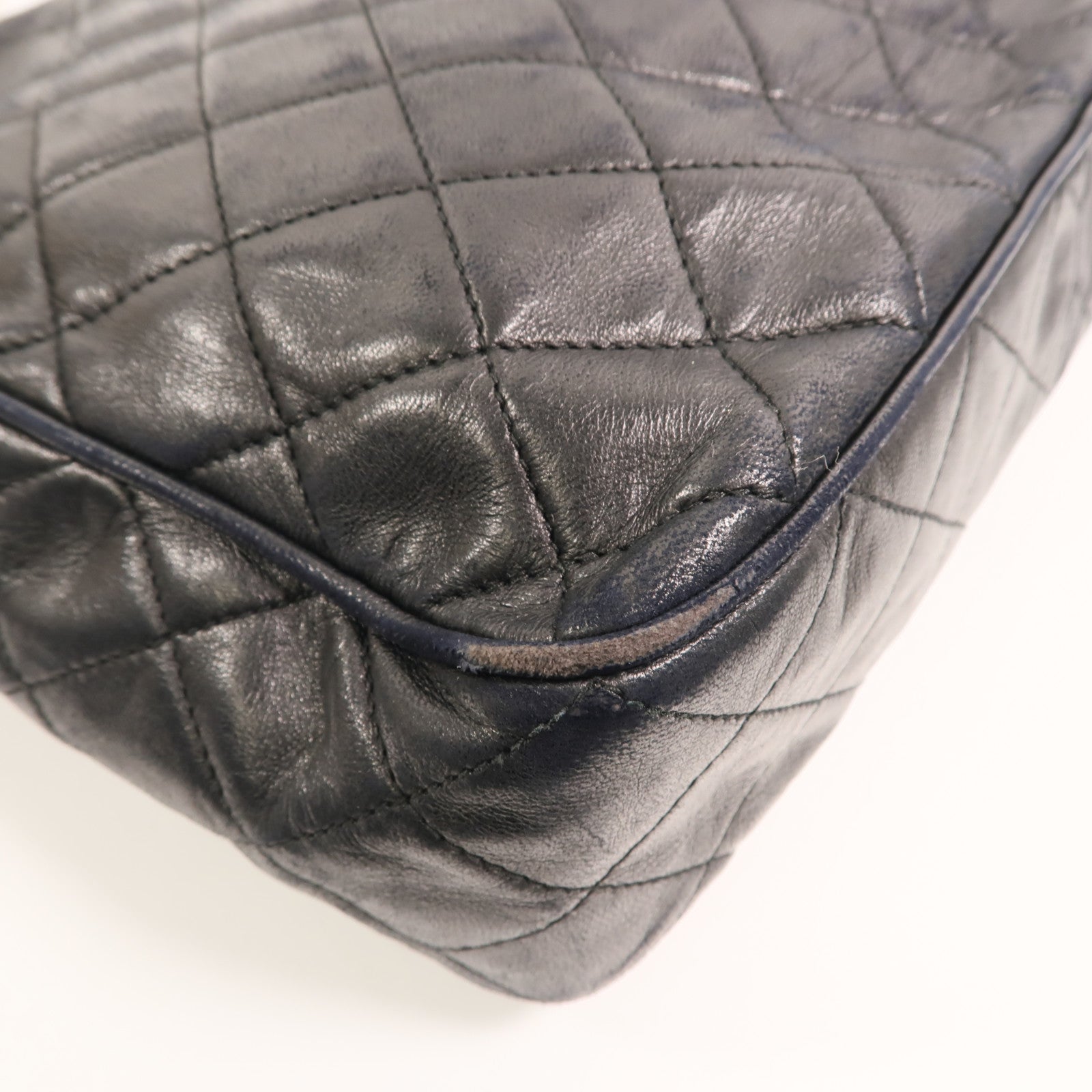 CHANEL 羊皮皮革Vintage鏈帶肩背袋