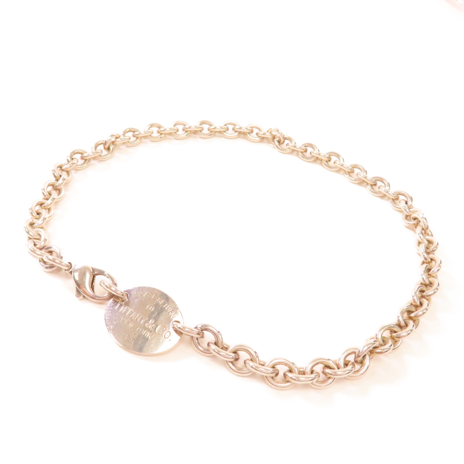 TIFFANY＆CO 925純銀Return to Tiffany Necklace項鍊銀色