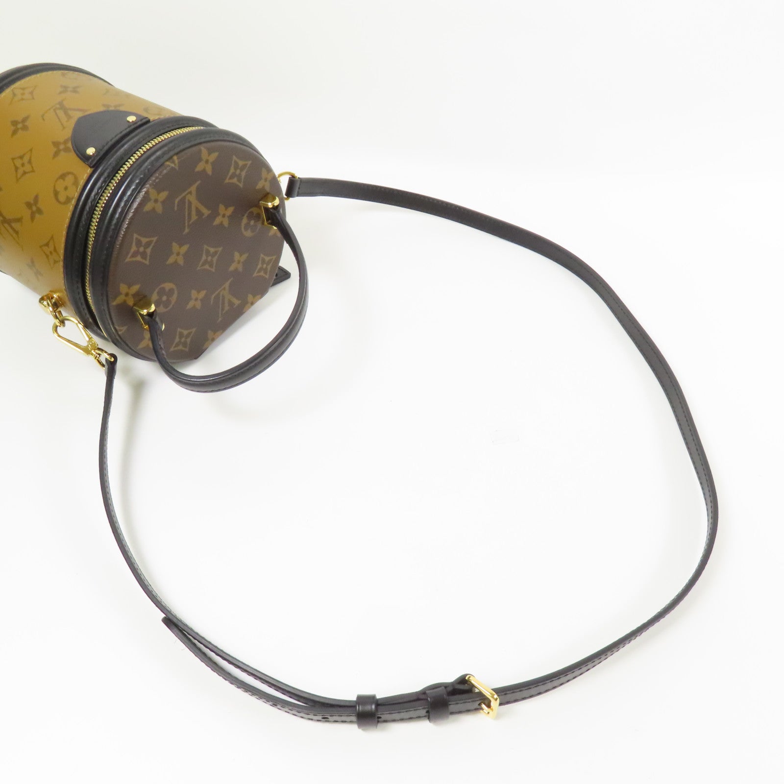 LOUIS VUITTON LV GHW Cannes 2 Way Shoulder Bag M43986 Monogram Reverse Brown