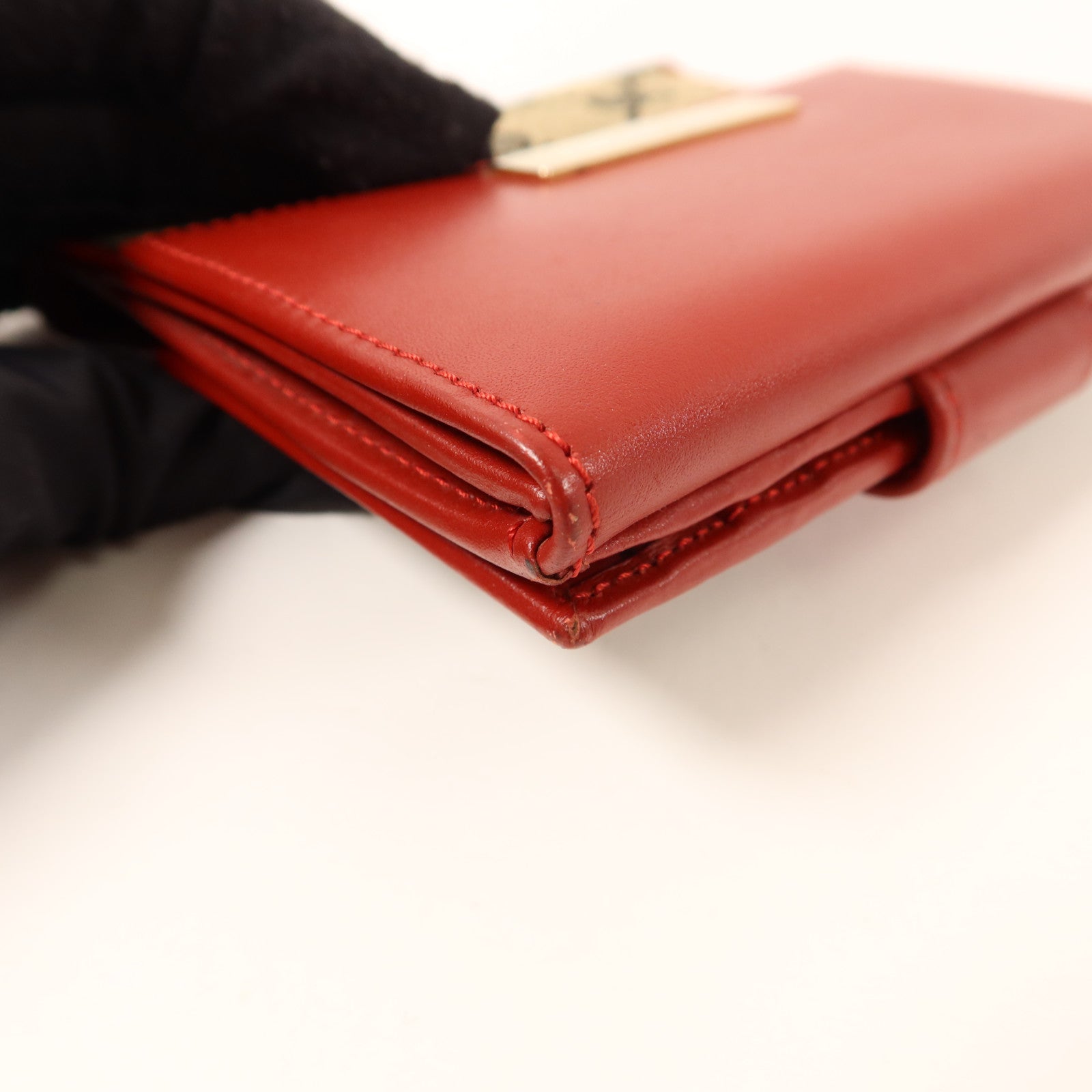 GUCCI 帆布Bifold Wallet金扣錢包