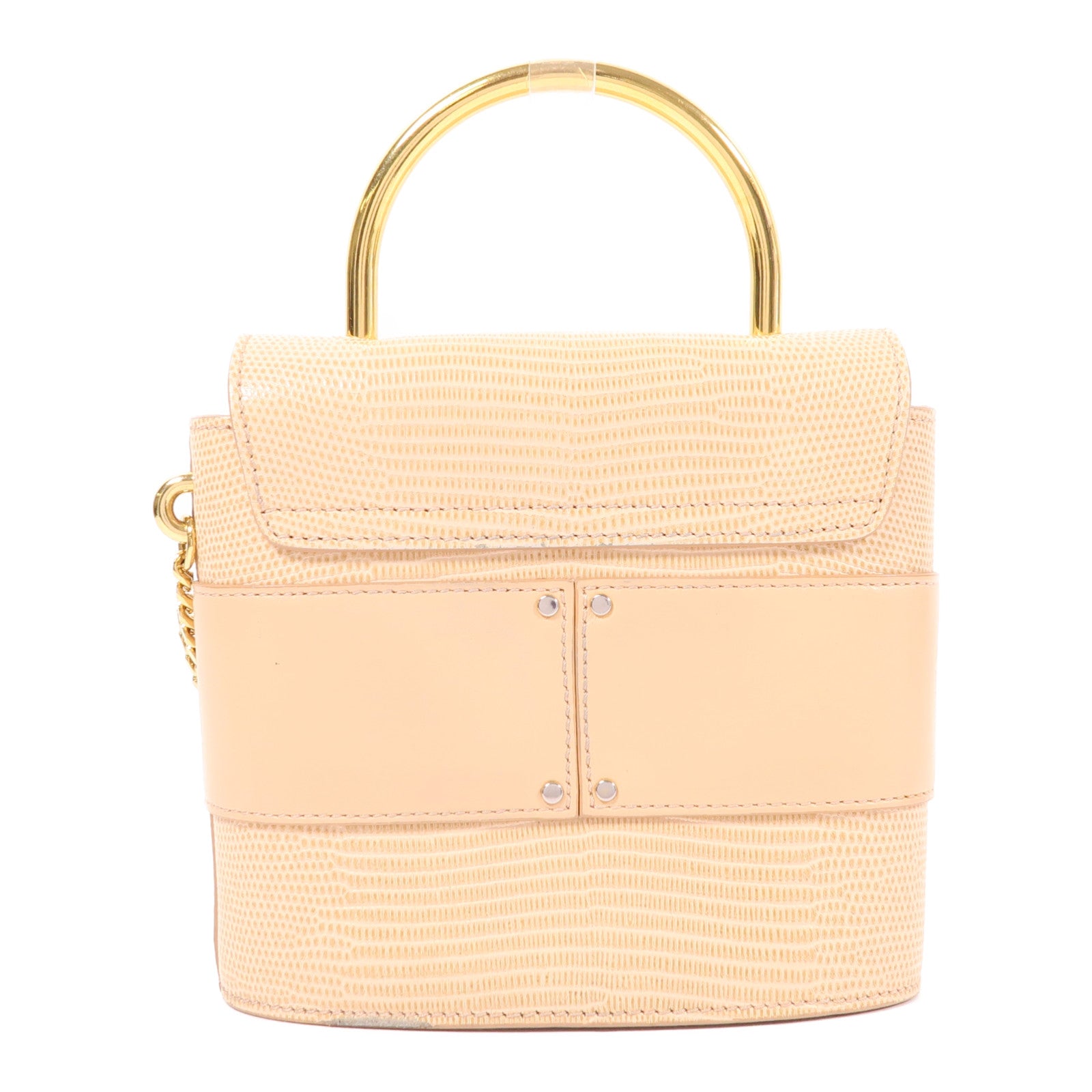 Chloe 牛皮皮革Aby Lock Bag金扣手挽肩背兩用袋