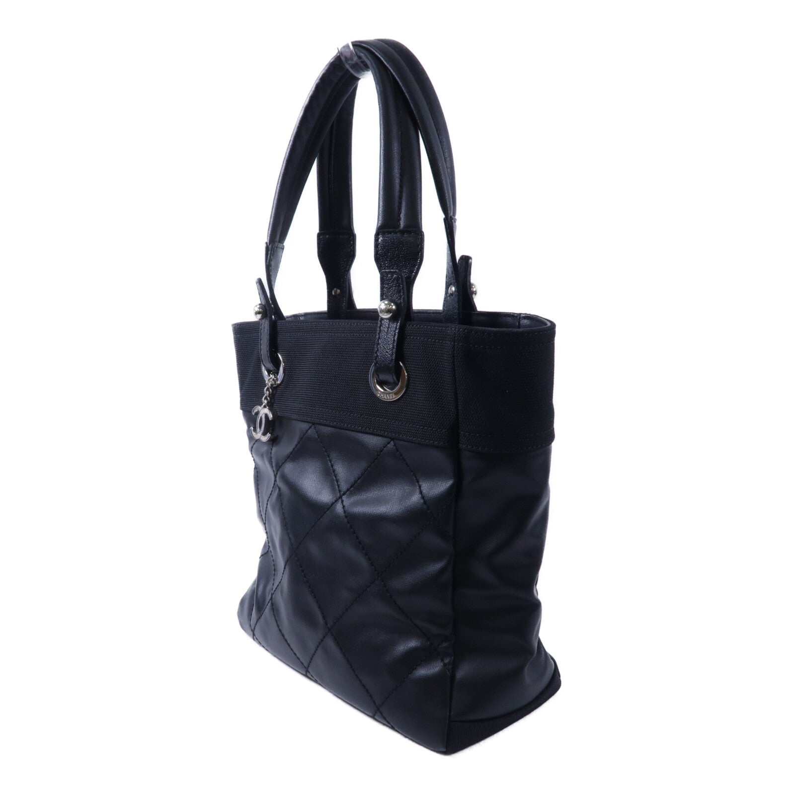 CHANEL 塗層帆布/帆布Biarritz手挽袋