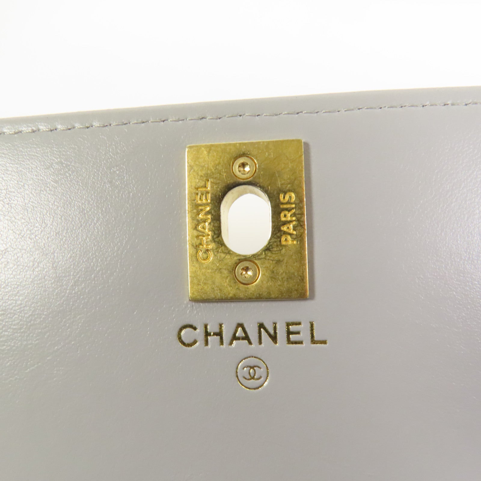 CHANEL 羊皮皮革Wallet On Chain金扣鏈帶肩背袋