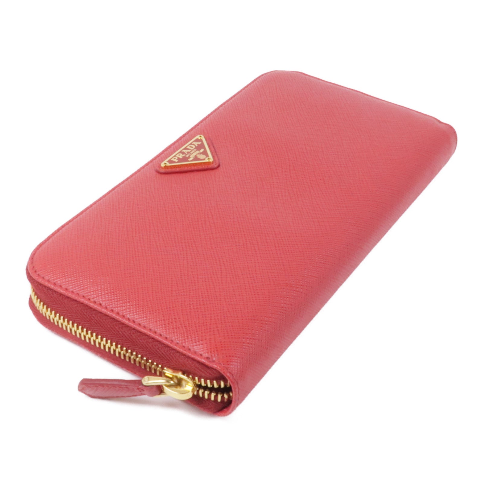 PRADA 【激減優惠】Saffiano皮革Long Wallet金扣長錢包