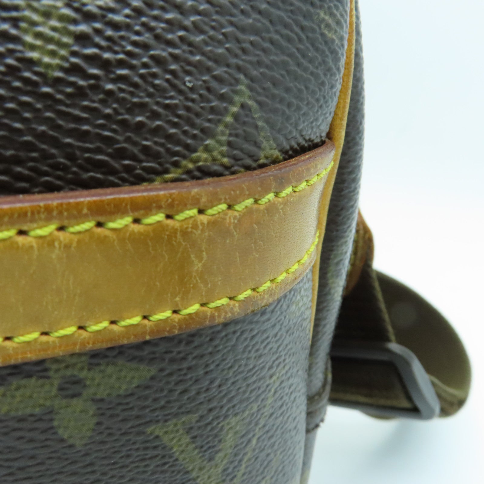 LOUIS VUITTON Monogram Reporter PM金扣肩背袋啡色