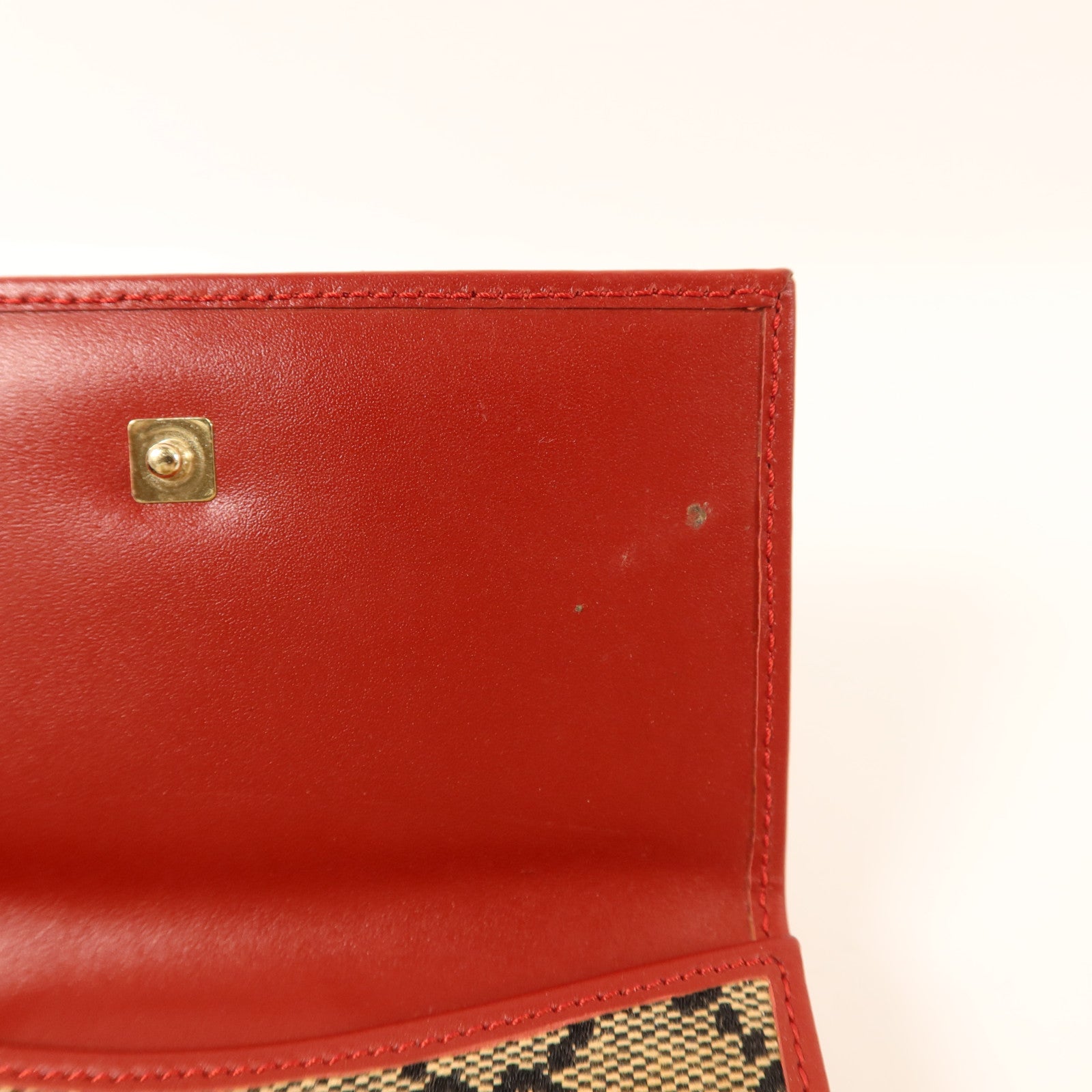 GUCCI 帆布Bifold Wallet金扣錢包