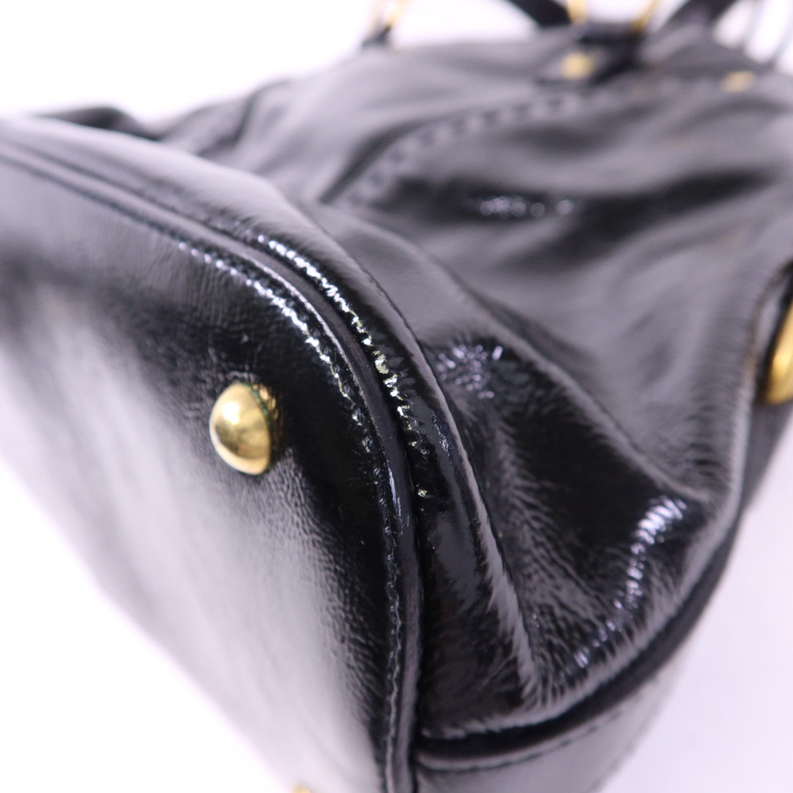 YVES SAINT LAURENT 漆皮皮革Shoulder Bag金扣肩背袋