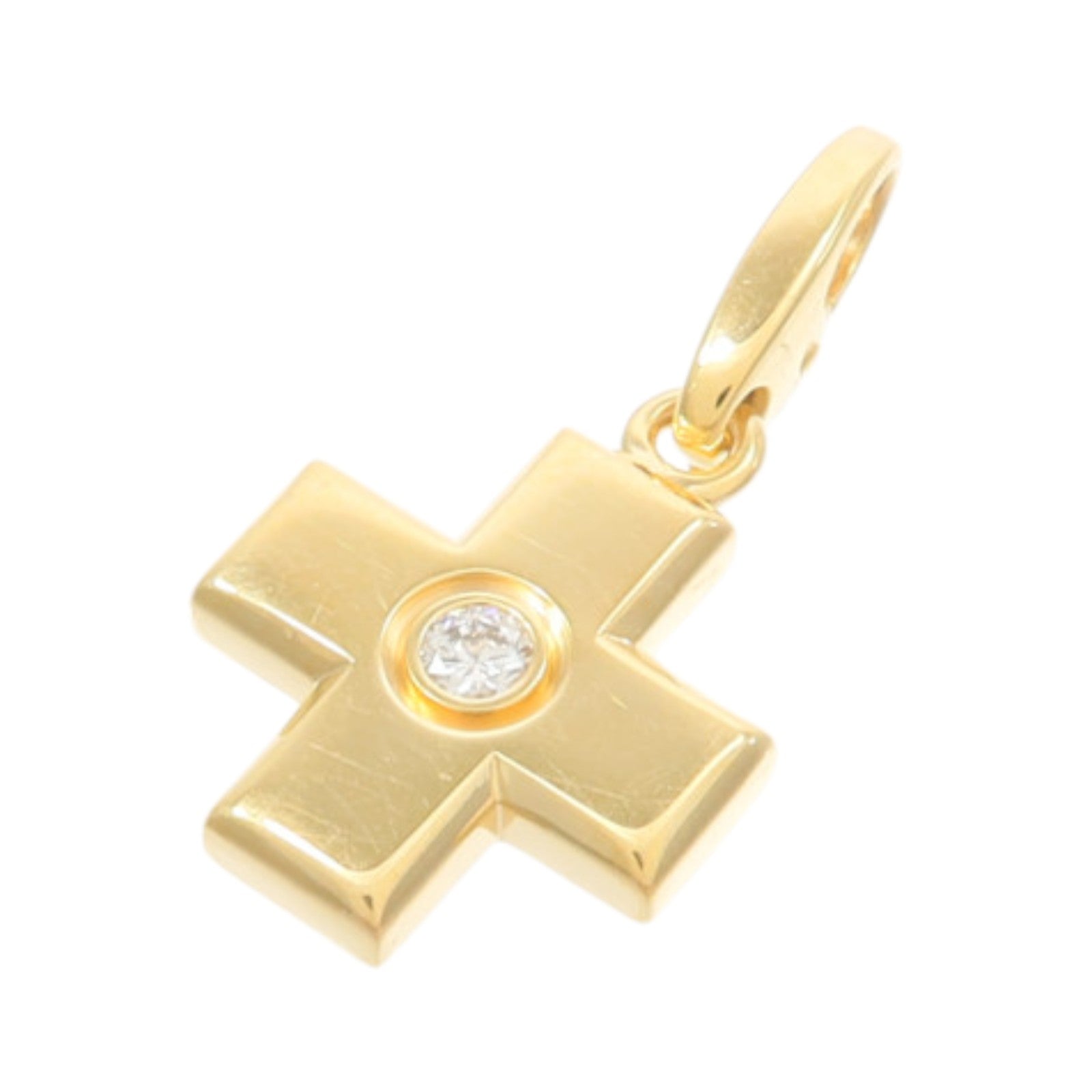 CARTIER 18K黃金Diamond Pendant鑽石吊墜