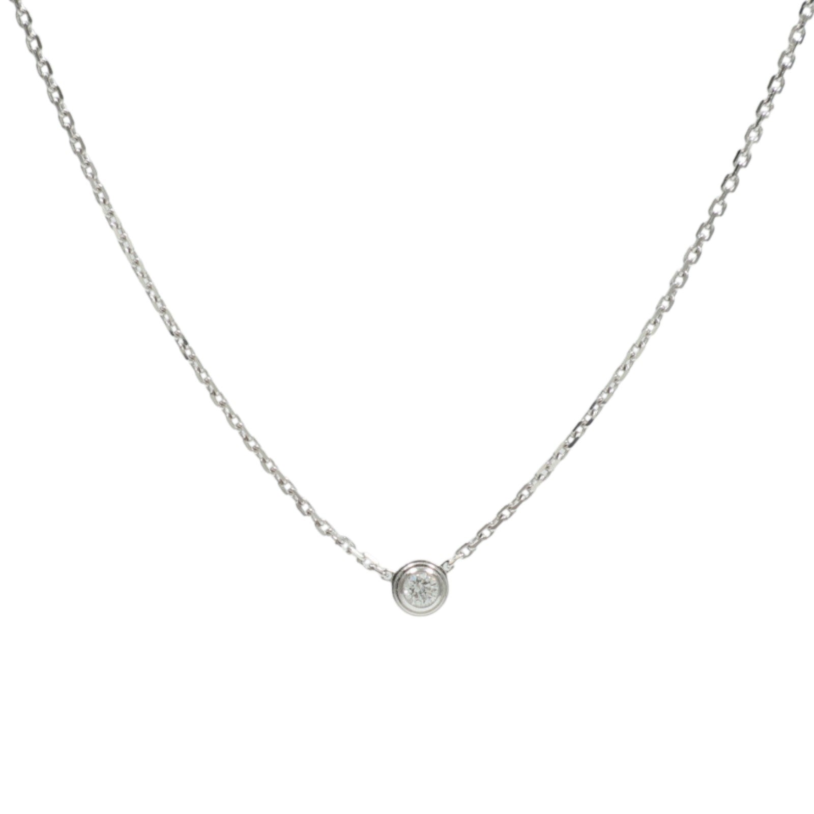 CARTIER 18K白金d'Amour Pendent鑽石項鍊