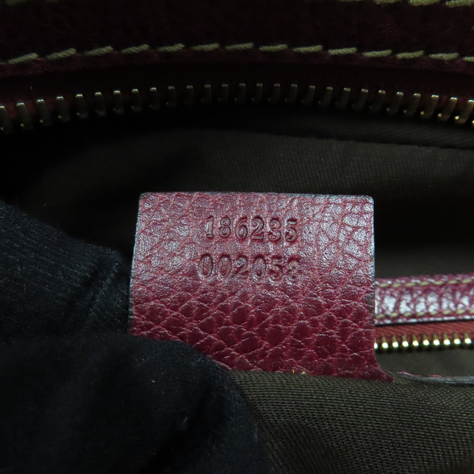 GUCCI 【激減優惠】帆布Hand Bag金扣手挽袋紅色/米色