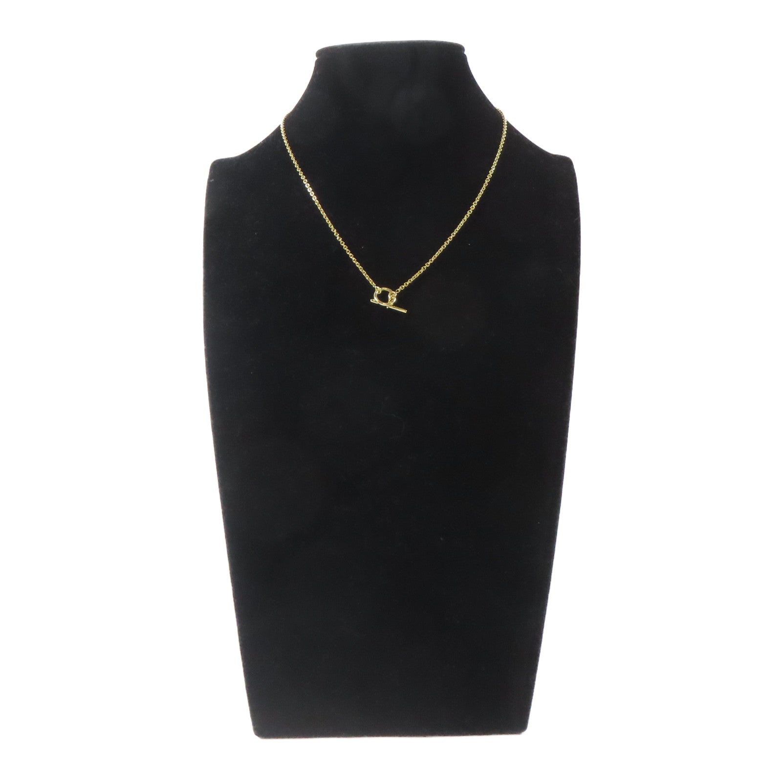 HERMES 18K黃金Necklace項鍊#35cm