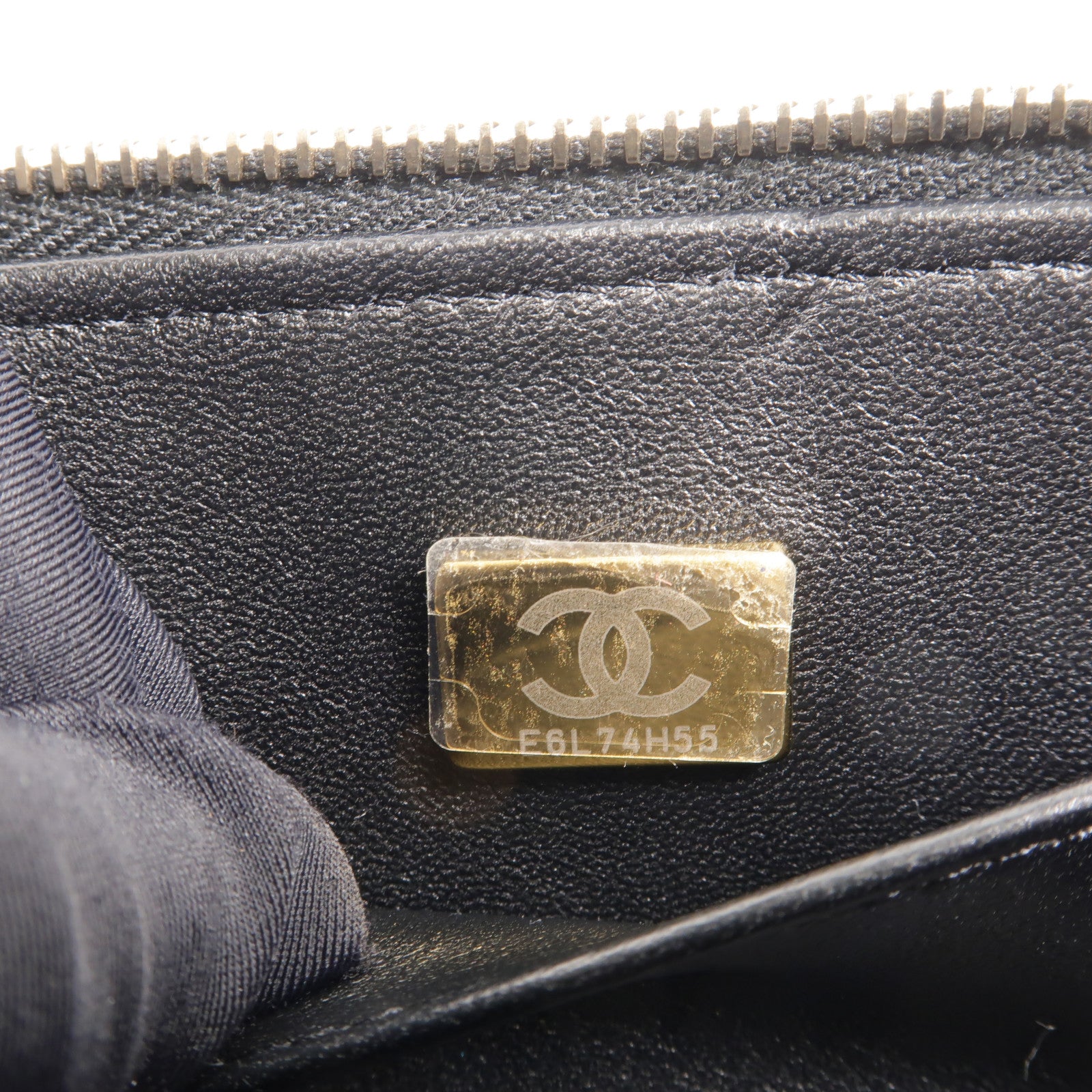 CHANEL 牛皮皮革Vanity Case鏈帶肩背袋