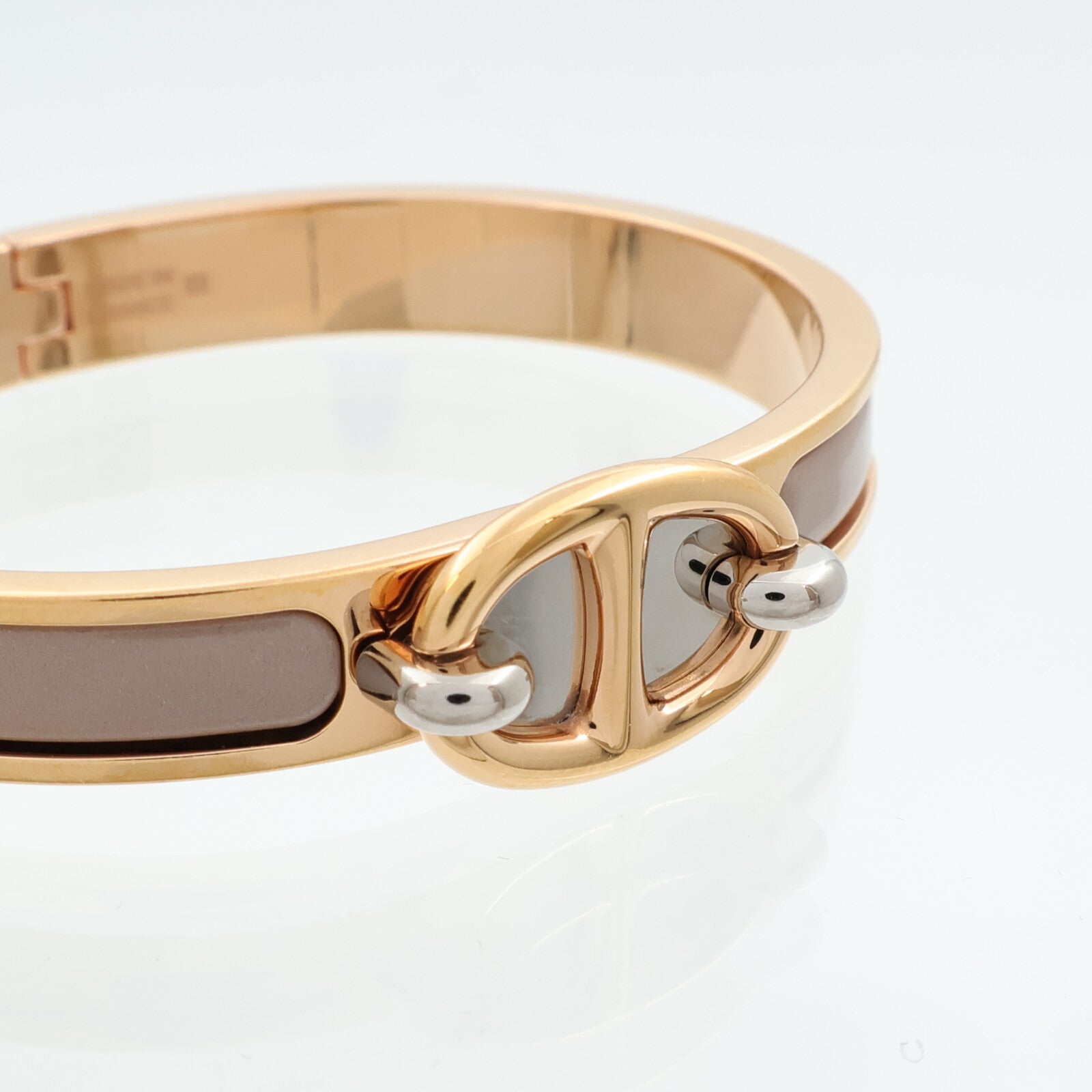 HERMES 金屬/琺瑯Mini Clic Chaine D Ancre手鐲