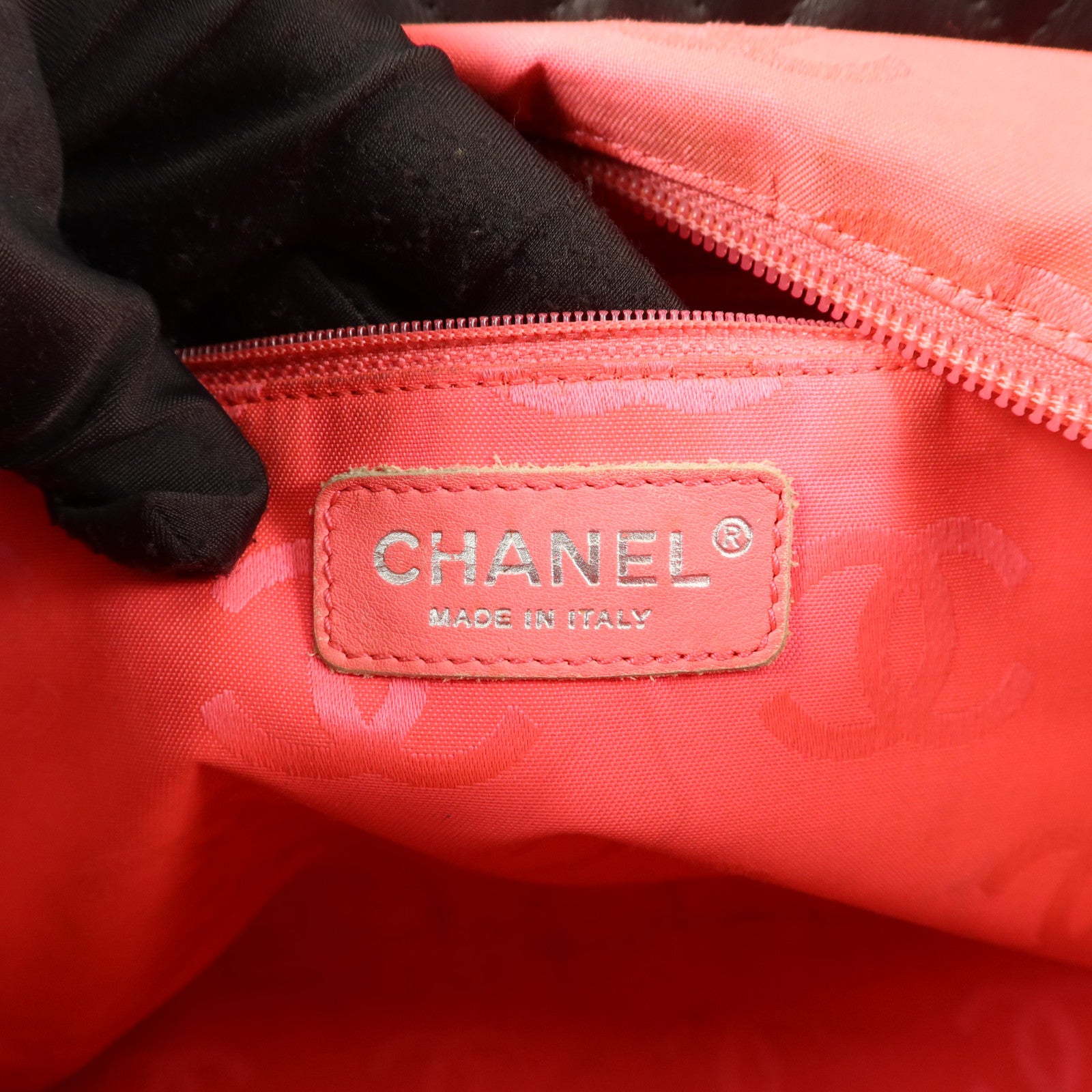CHANEL 牛皮皮革Cambon Tote Bag銀扣手挽袋