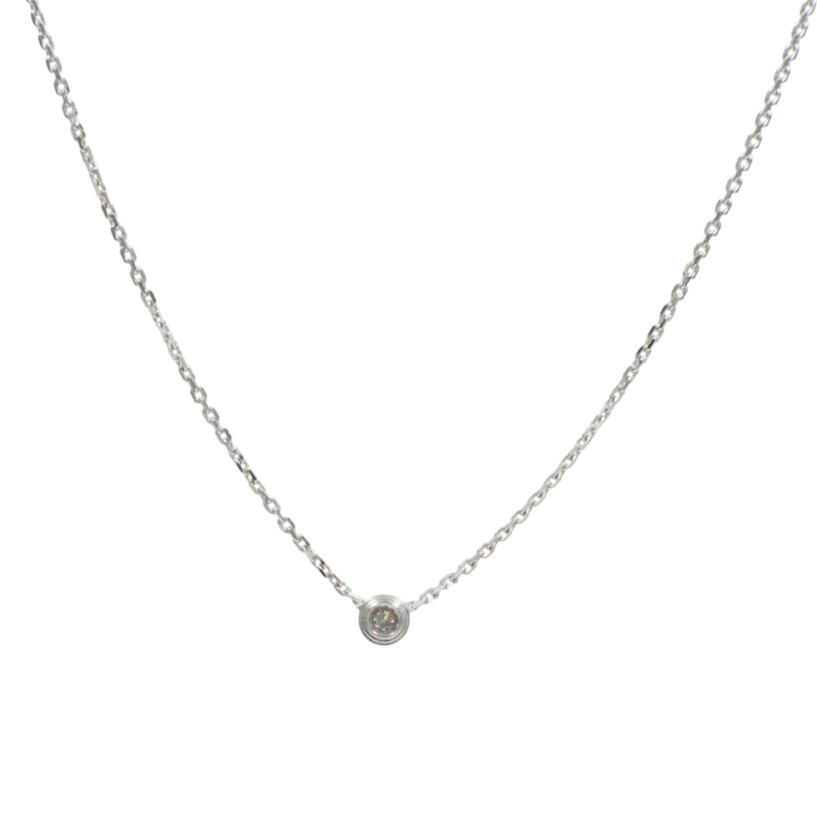 CARTIER 18K白金d'Amour Pendent鑽石項鍊