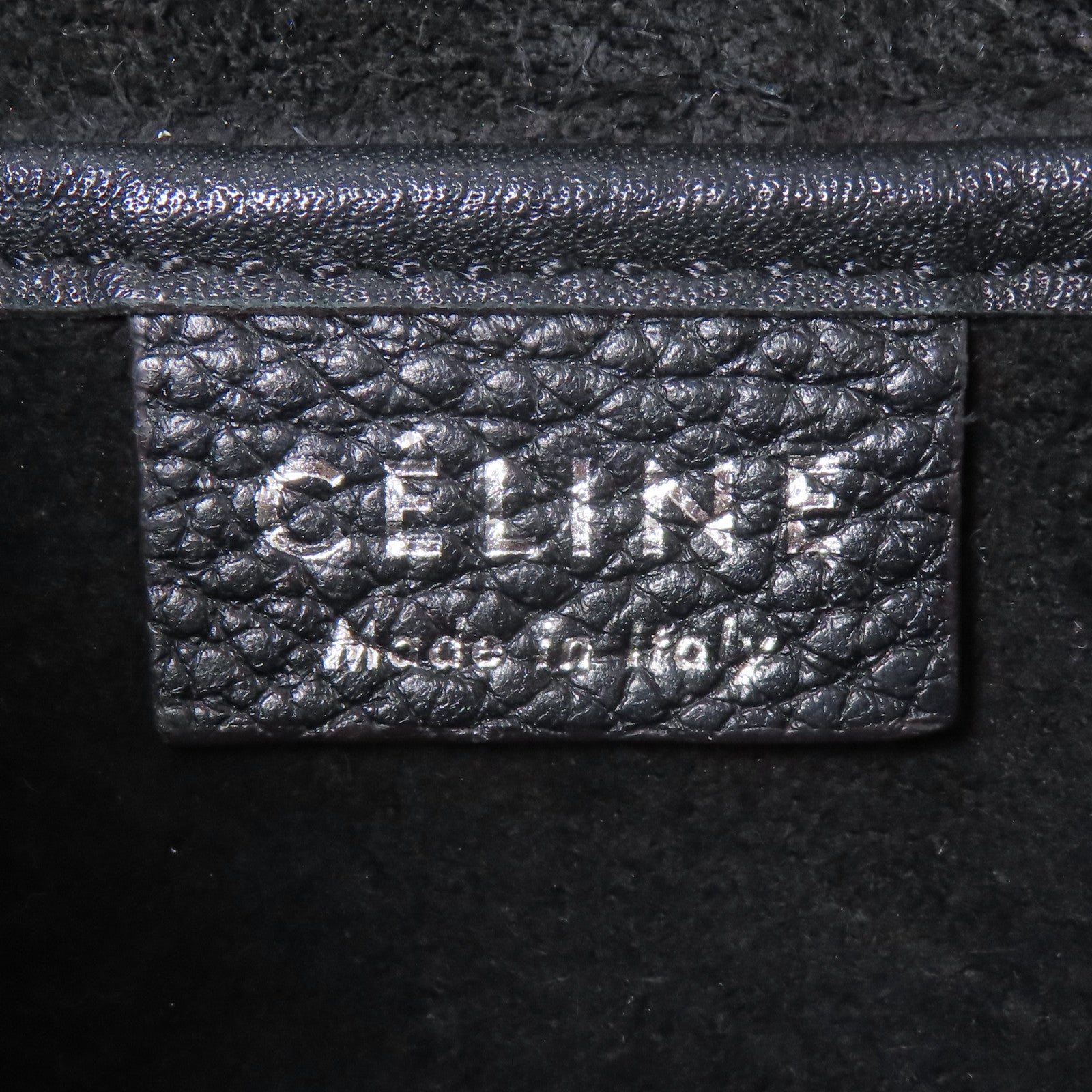 CELINE 牛皮皮革Nano Luggage銀扣手挽肩背兩用袋