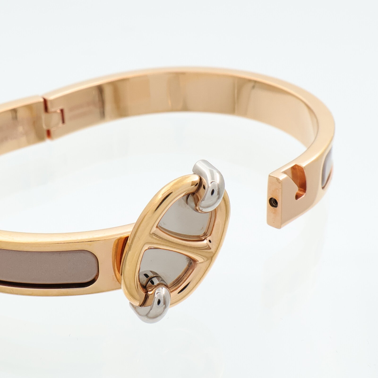 HERMES 金屬/琺瑯Mini Clic Chaine D Ancre手鐲