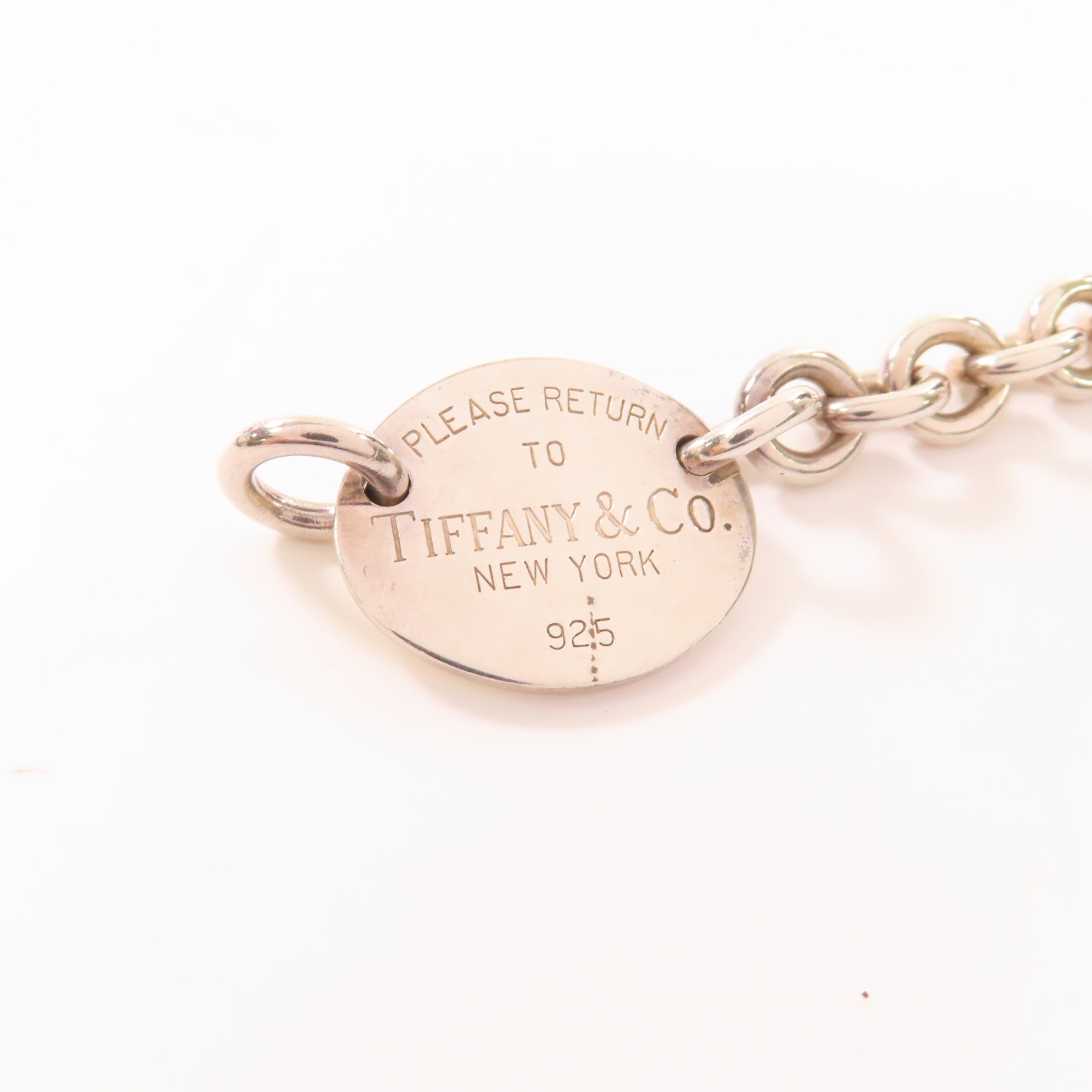 TIFFANY＆CO 925純銀Return to Tiffany Necklace項鍊銀色