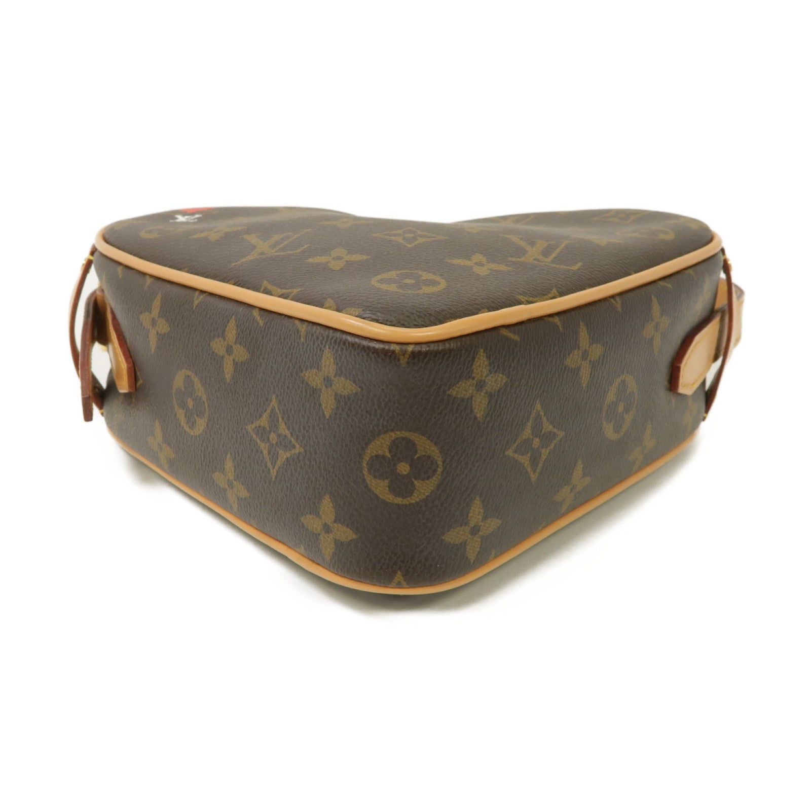 LOUIS VUITTON Monogram Game On Coeur金扣肩背袋啡色