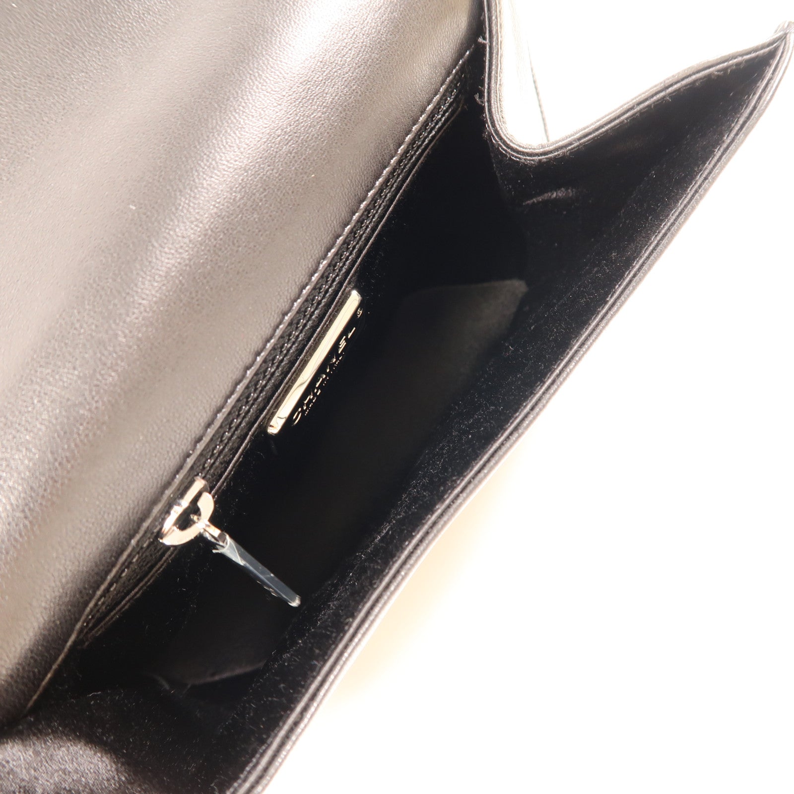 CHANEL 【激減優惠】羊皮皮革Handbag銀扣手拿包