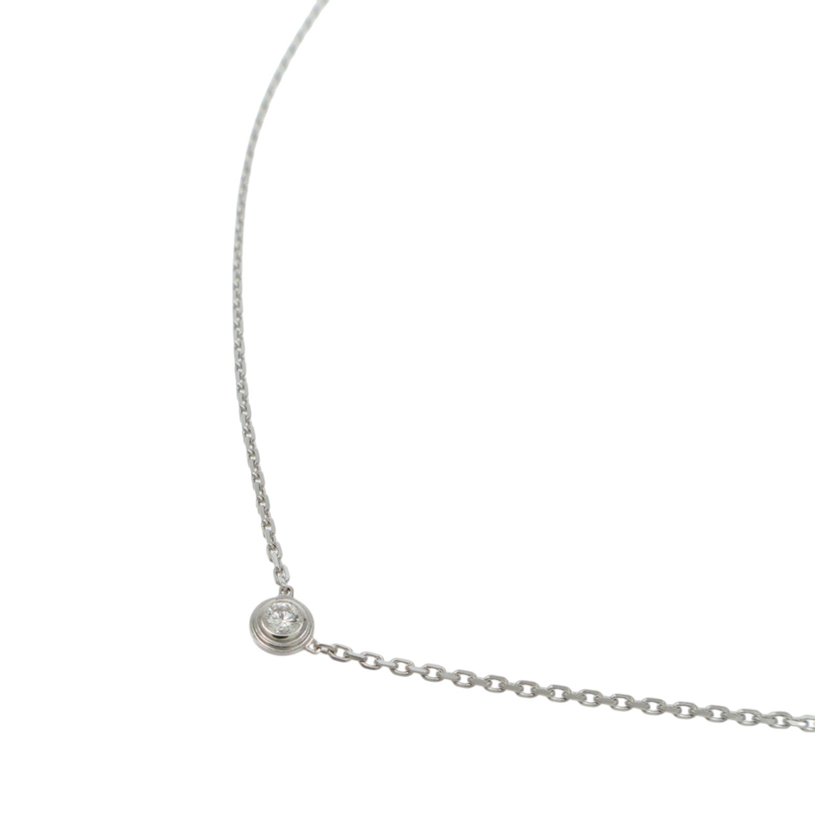 CARTIER 18K白金d'Amour Pendent鑽石項鍊