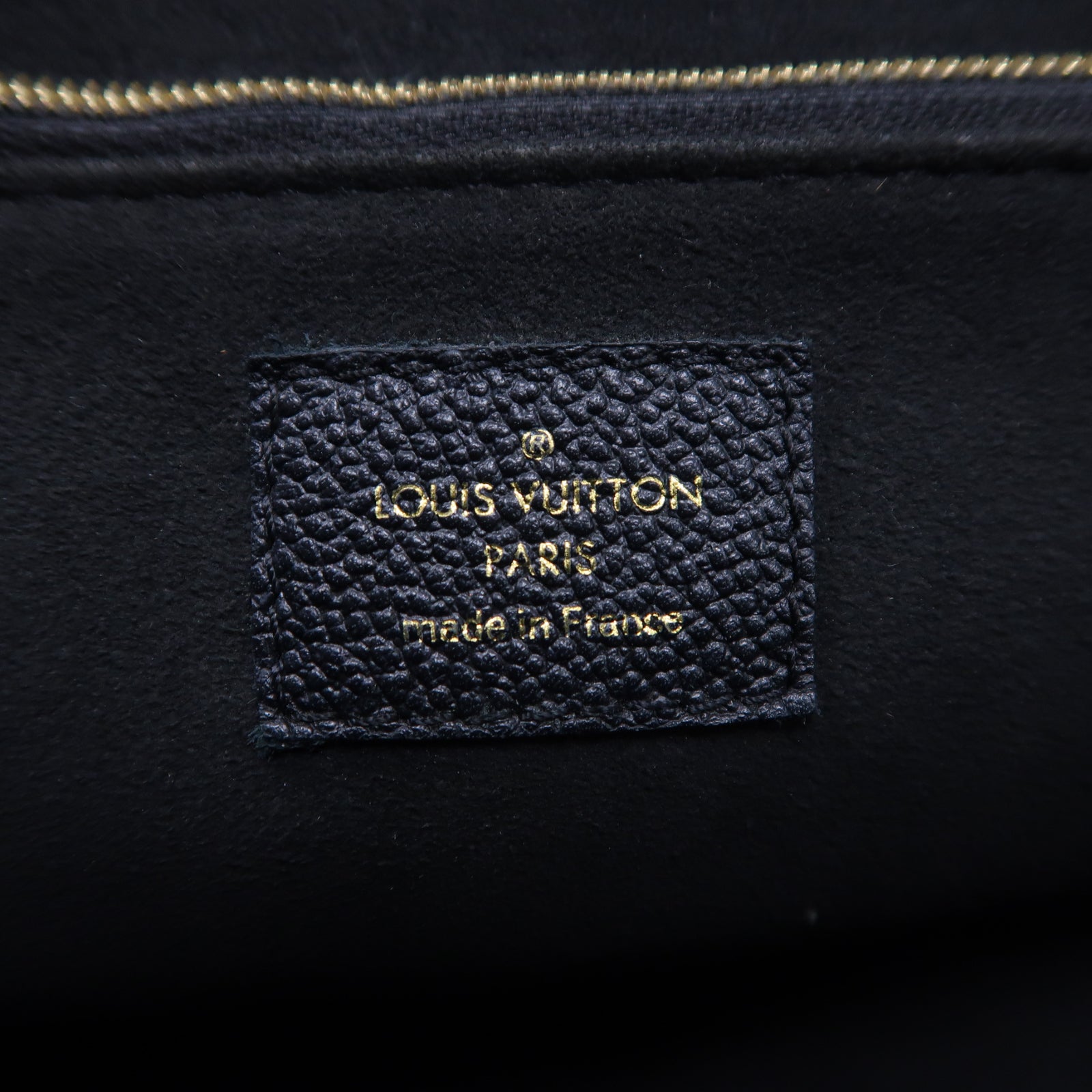 LOUIS VUITTON Monogram Empreinte Vavin PM金扣肩背袋黑色