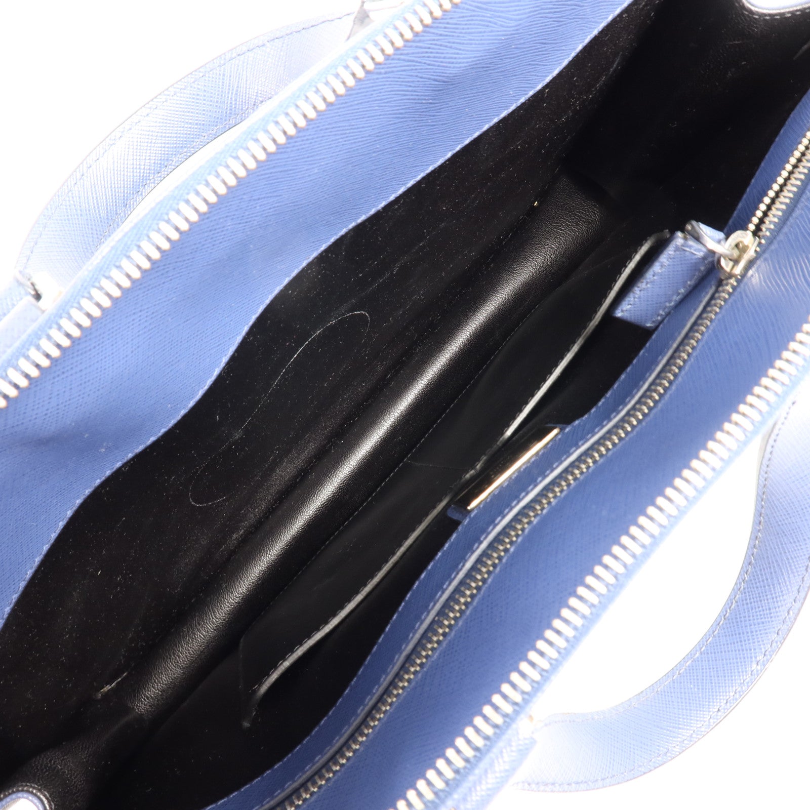 PRADA 牛皮皮革Briefcase銀扣公事包