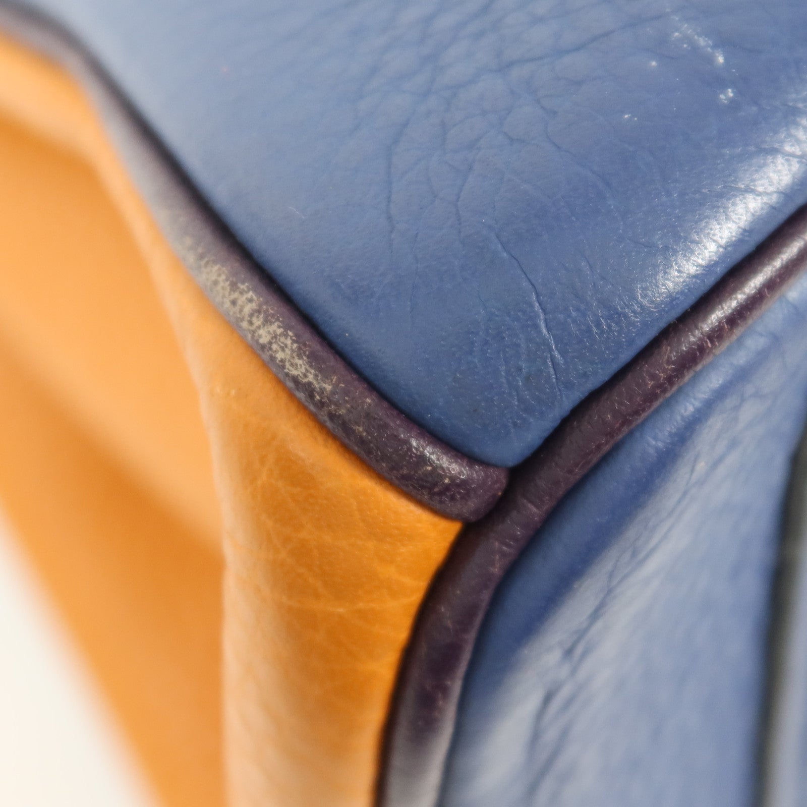 HERMES Togo皮革Birkin 30銀扣手挽袋Colvert/Orange/Prune