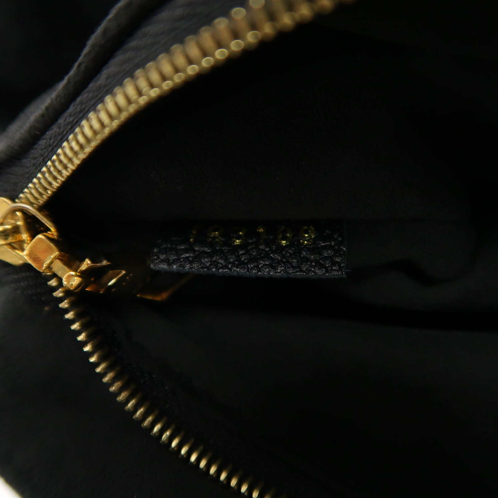 LOUIS VUITTON Monogram Empreinte Vavin PM金扣肩背袋黑色