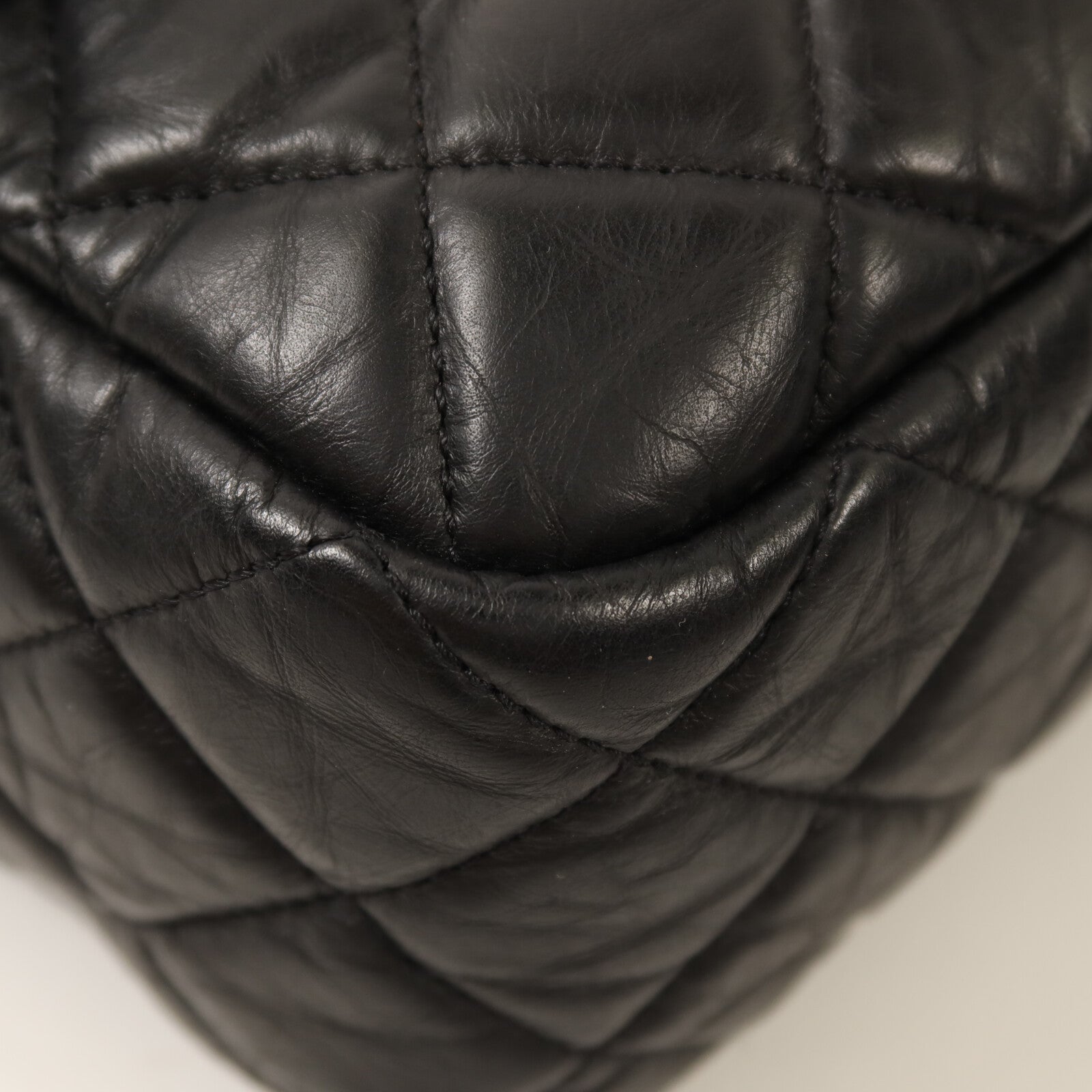 CHANEL 牛皮皮革Chain Shoulder銀扣鏈帶肩背袋