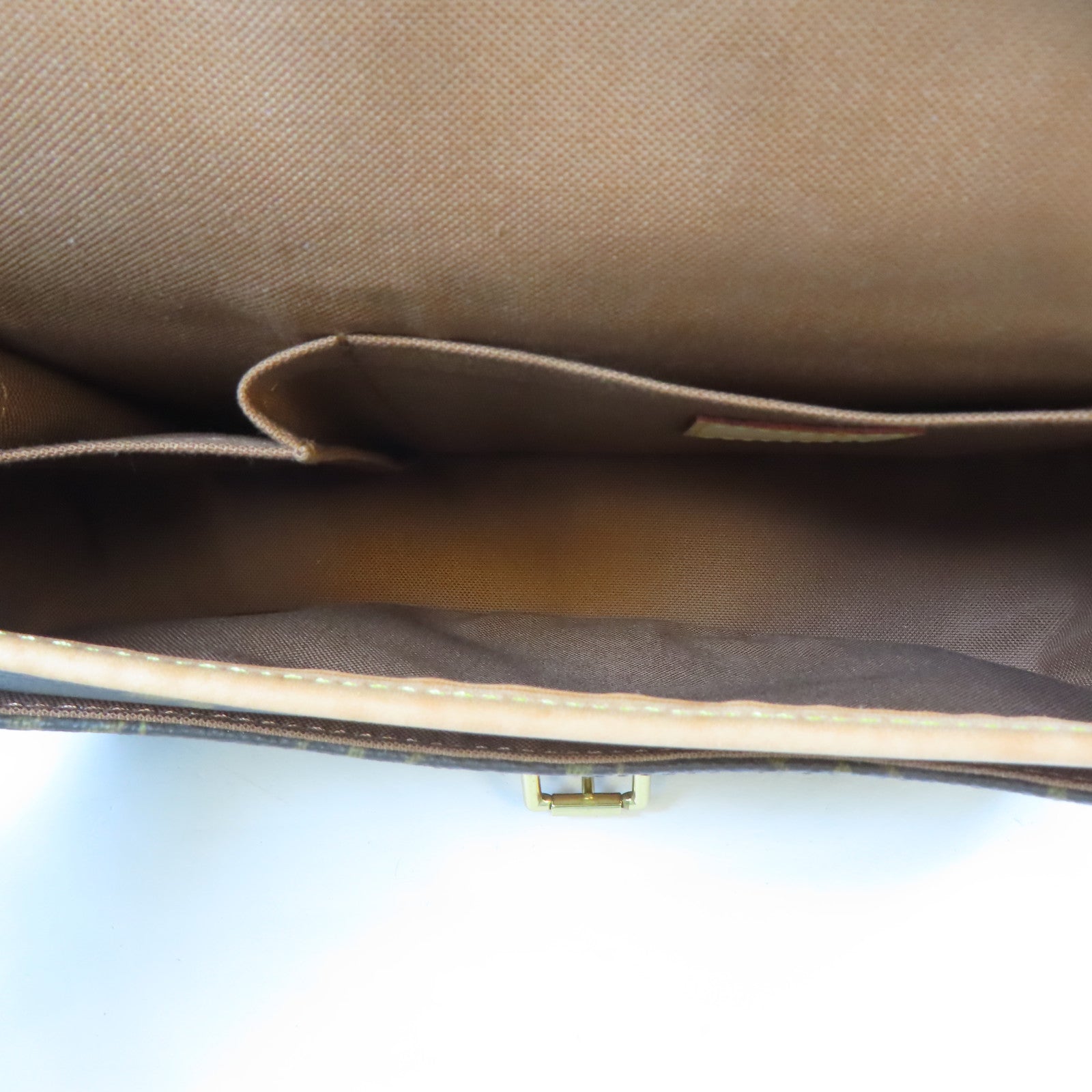 LOUIS VUITTON Monogram Sologne金扣肩背袋啡色