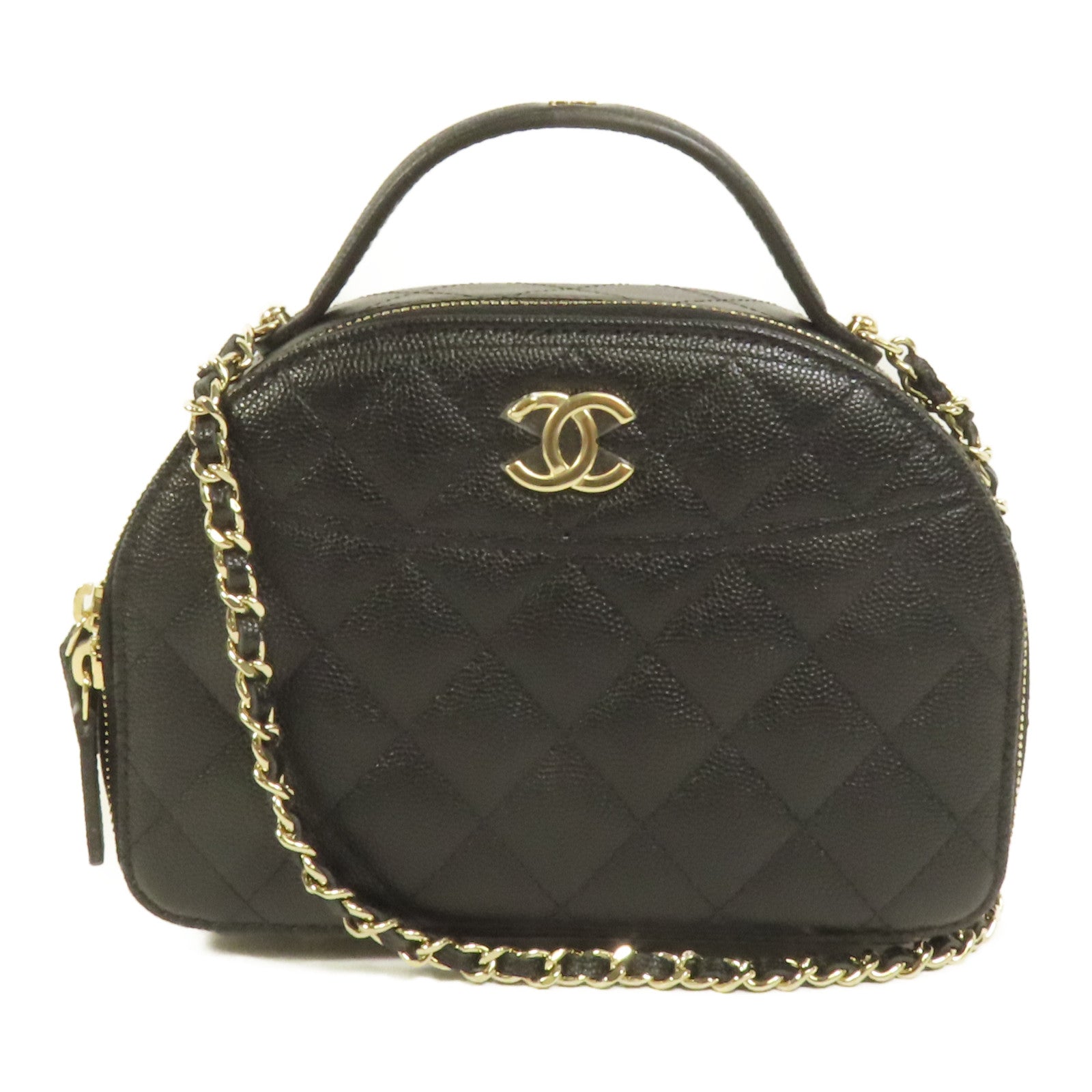CHANEL 牛皮皮革Bowling手挽肩背兩用袋